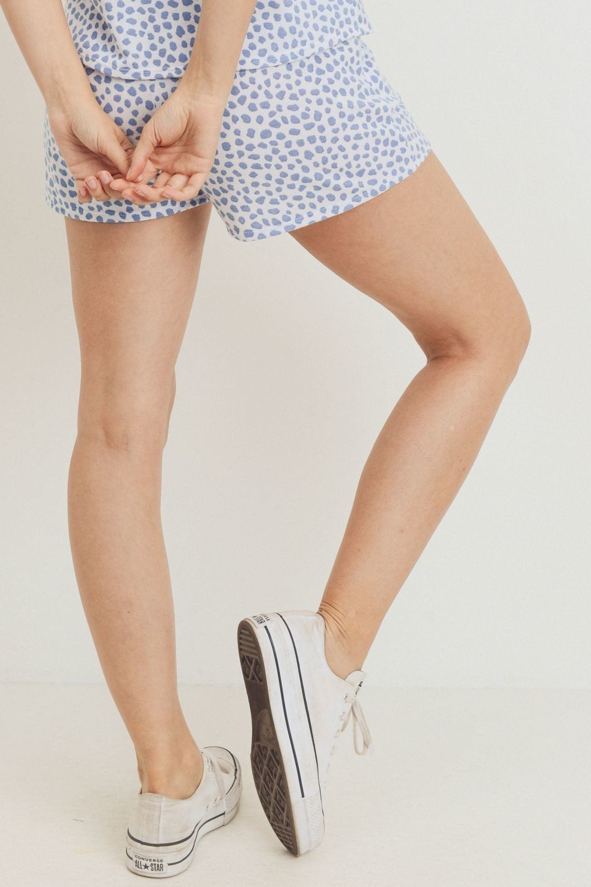 Leopard Printed Terry Short Pants - That Janis Style