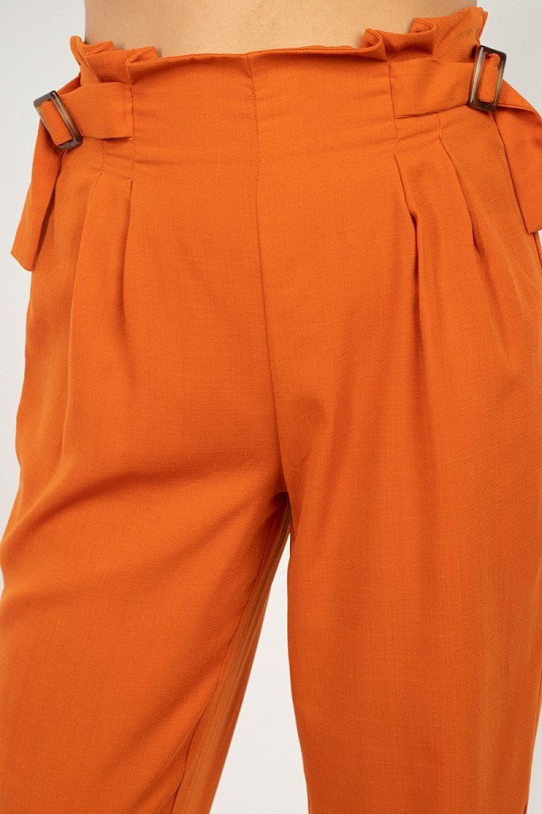 High Waist Paperbag Wide Pants - That Janis Style