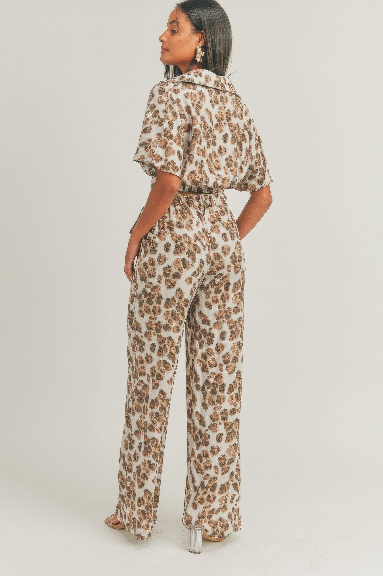 Crop Top Animal Print Set - That Janis Style