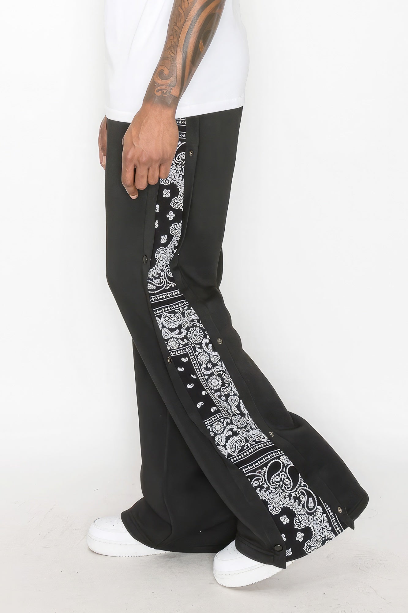 Flared Bandana Fleece Pants - That Janis Style