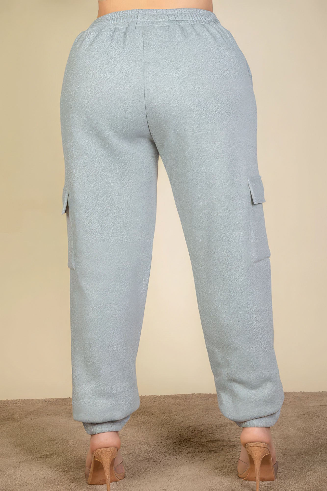 Plus Size Side Pocket Drawstring Waist Sweatpants - That Janis Style