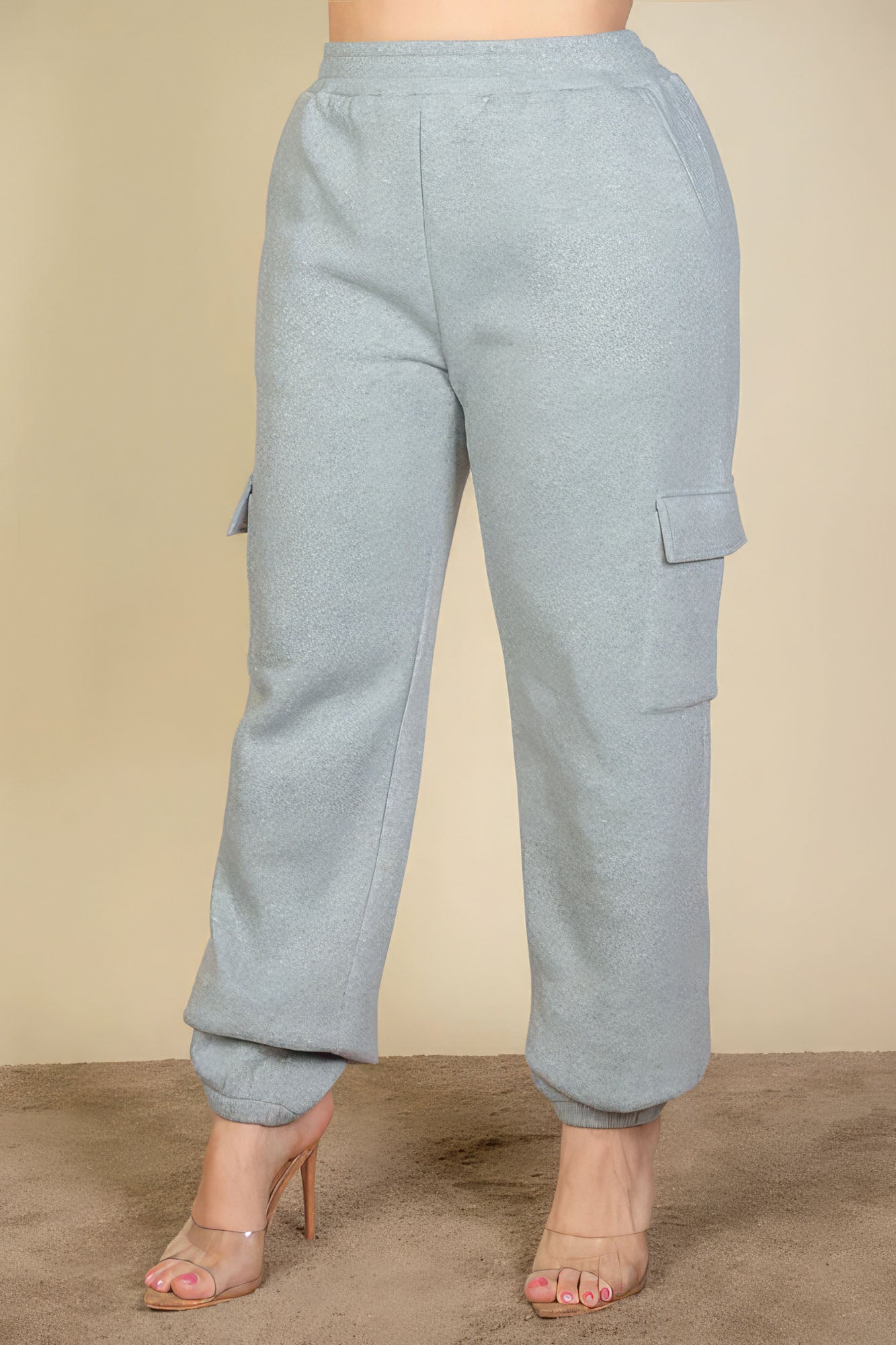 Plus Size Side Pocket Drawstring Waist Sweatpants - That Janis Style