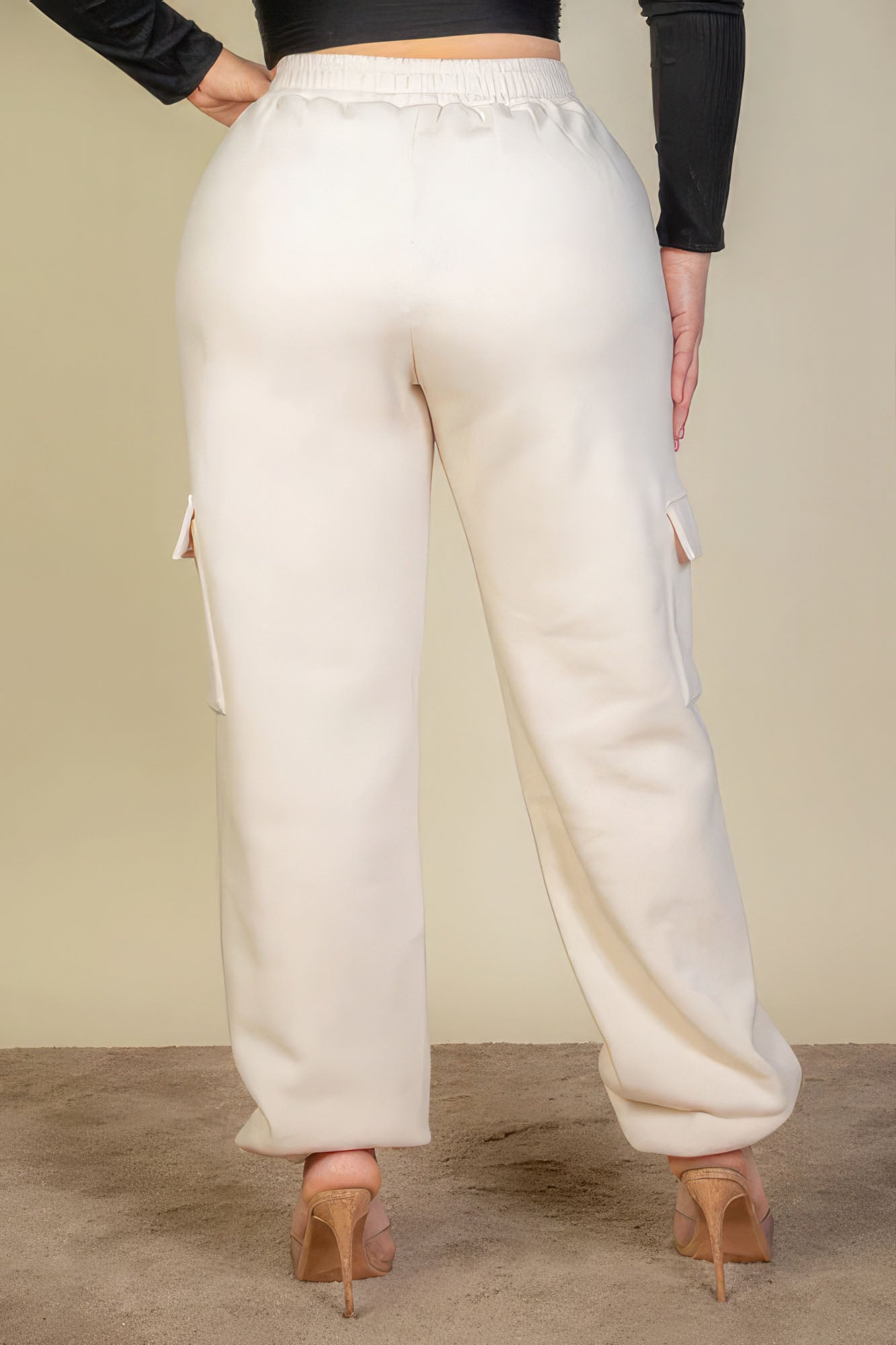 Plus Size Side Pocket Drawstring Waist Sweatpants - That Janis Style