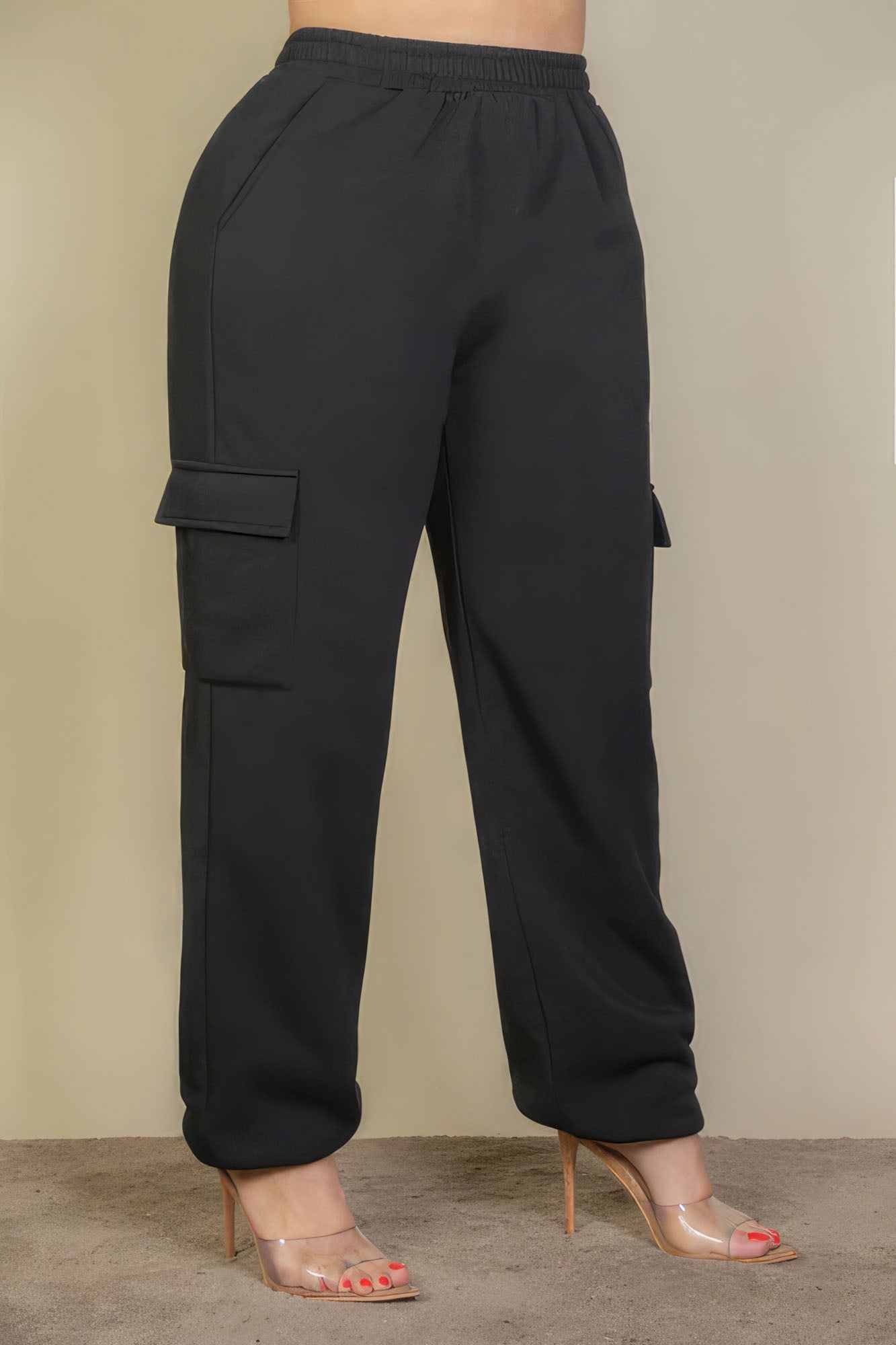 Plus Size Side Pocket Drawstring Waist Sweatpants - That Janis Style