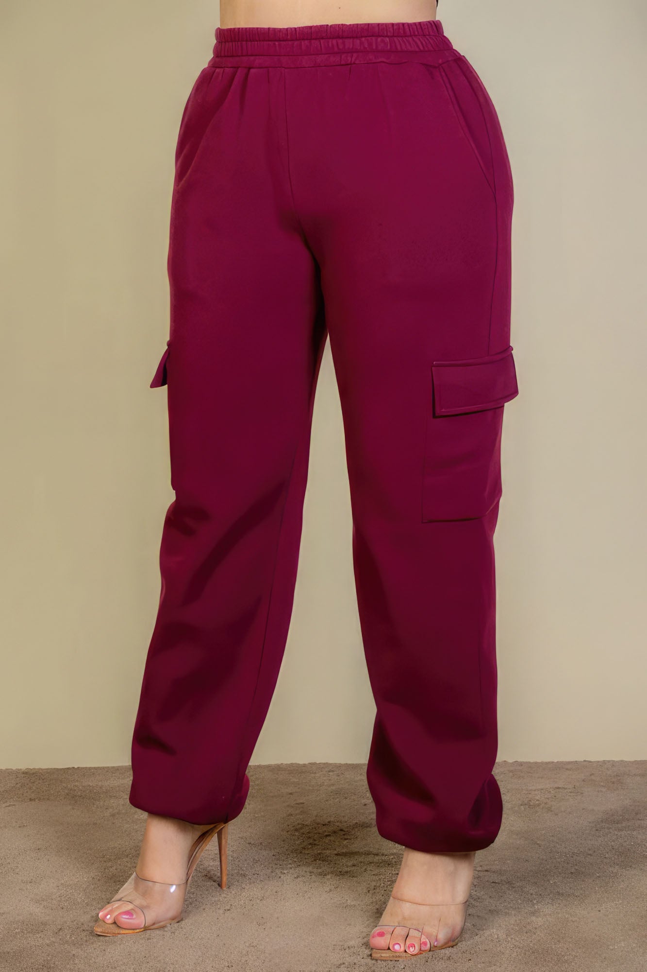 Plus Size Side Pocket Drawstring Waist Sweatpants - That Janis Style
