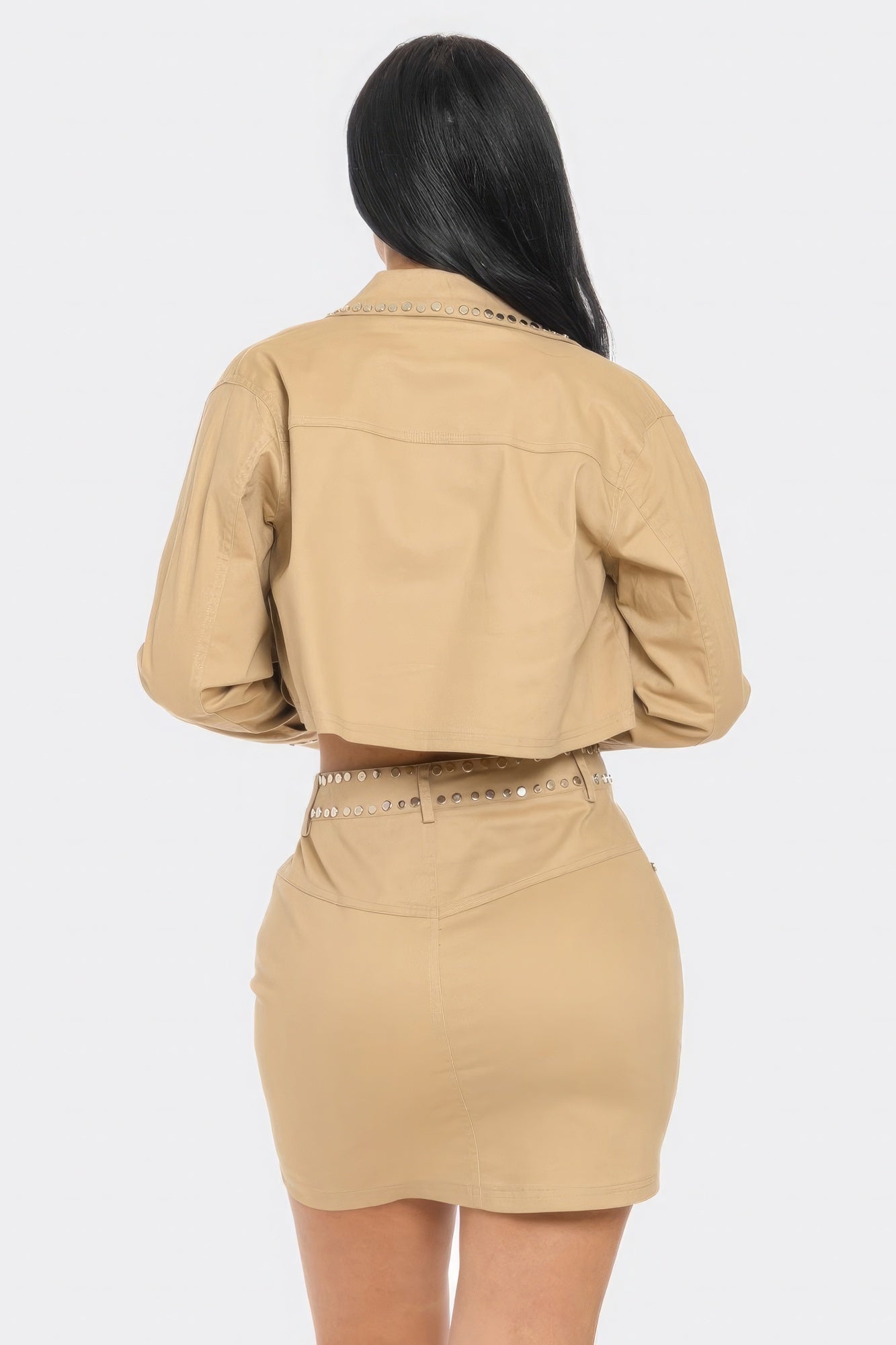 Embroidered cropped shirt set - That Janis Style