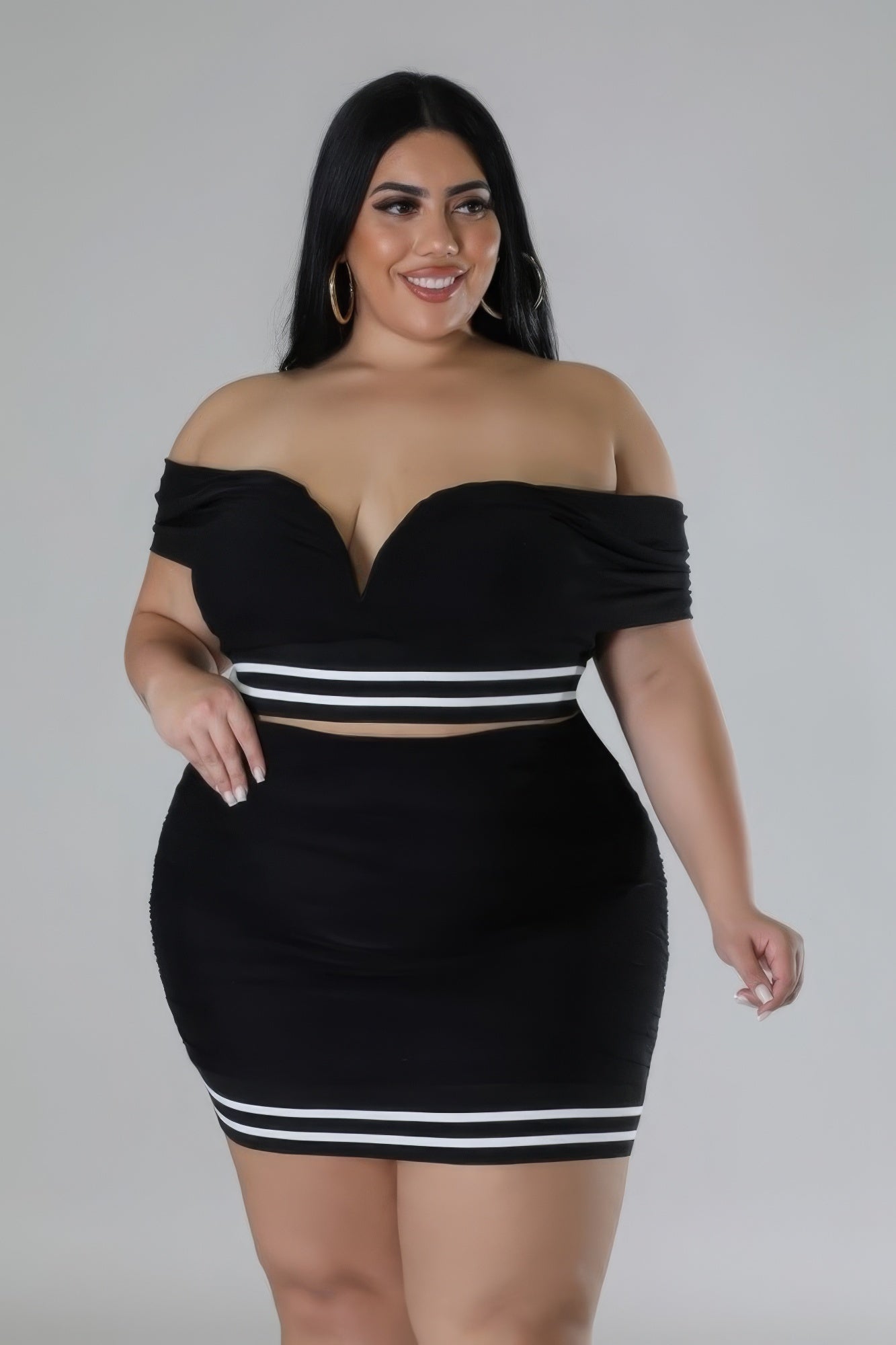 Stretch Skirt Set - That Janis Style