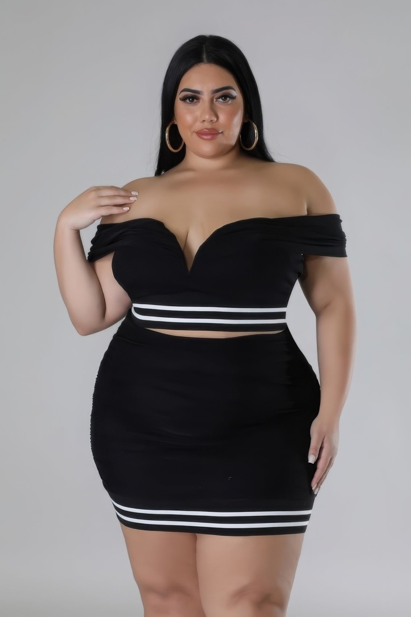 Stretch Skirt Set - That Janis Style