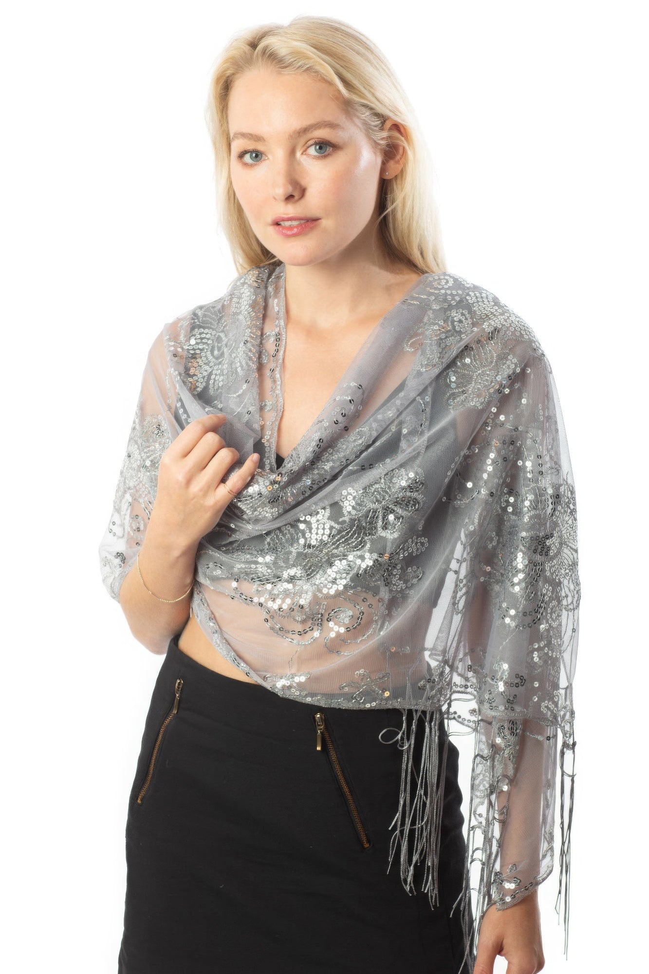 Sequined Shawl Flower - That Janis Style