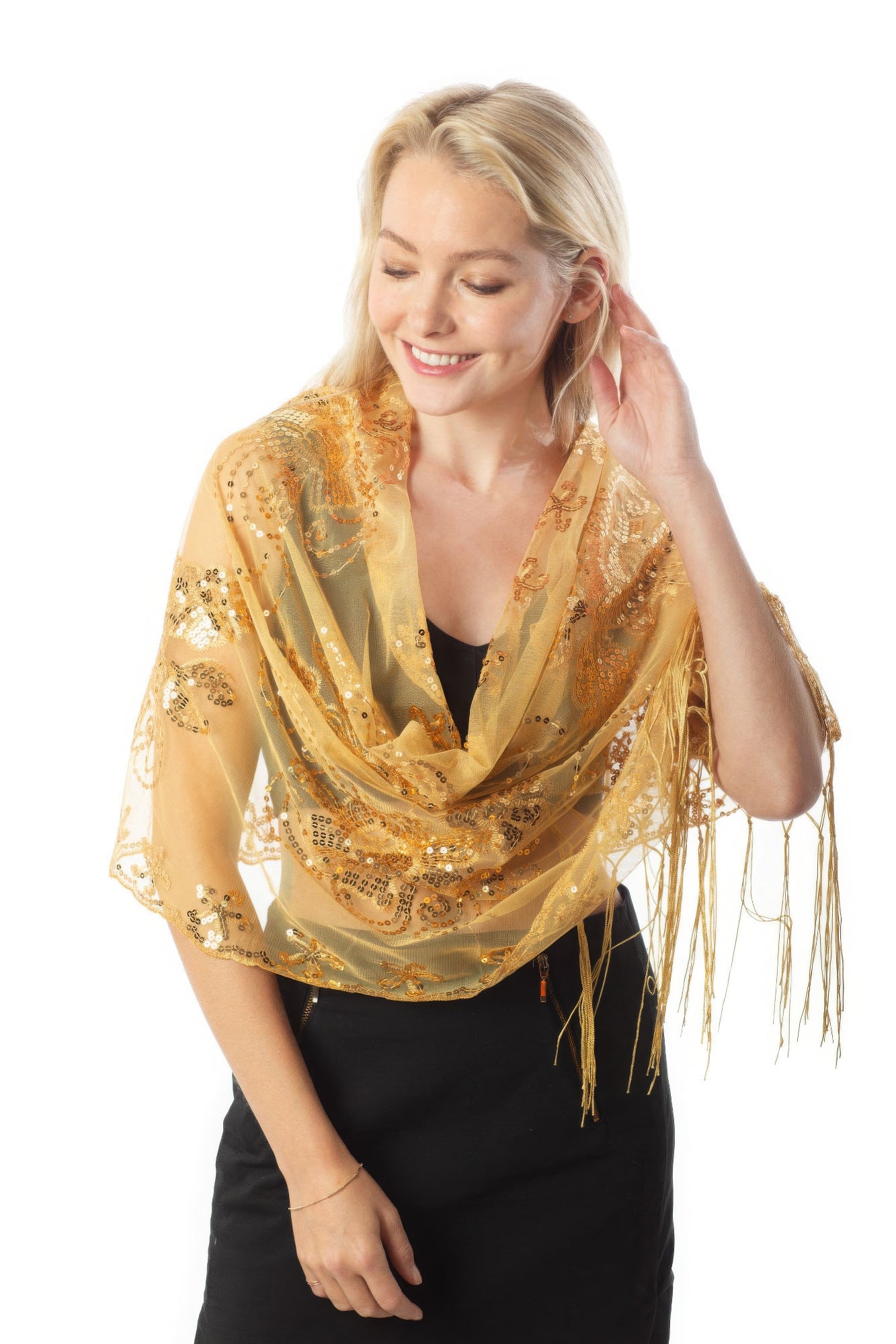 Sequined Shawl Flower - That Janis Style