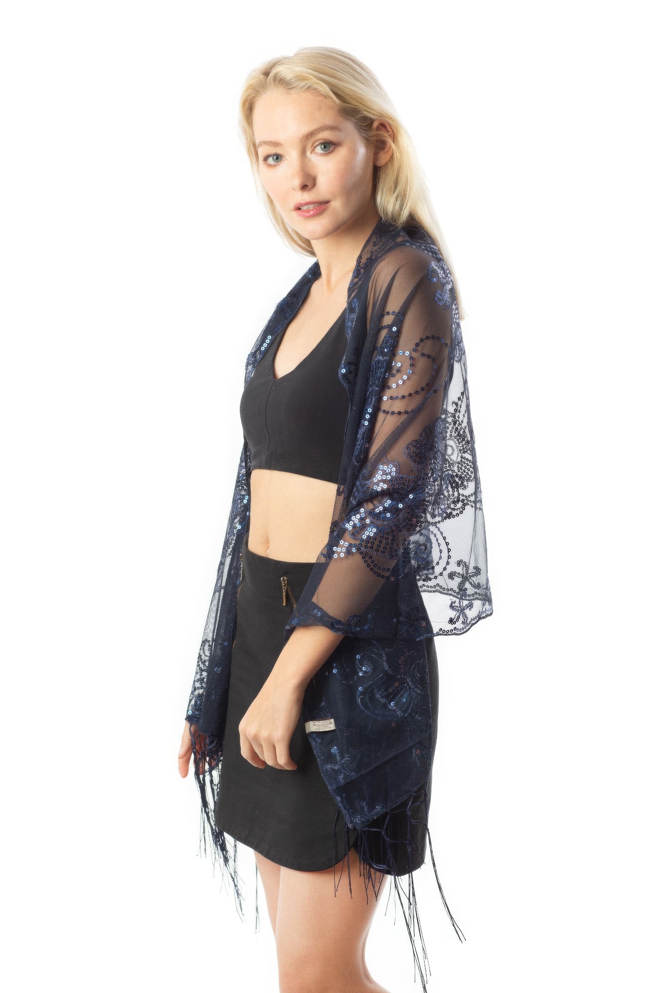 Sequined Shawl Flower - That Janis Style