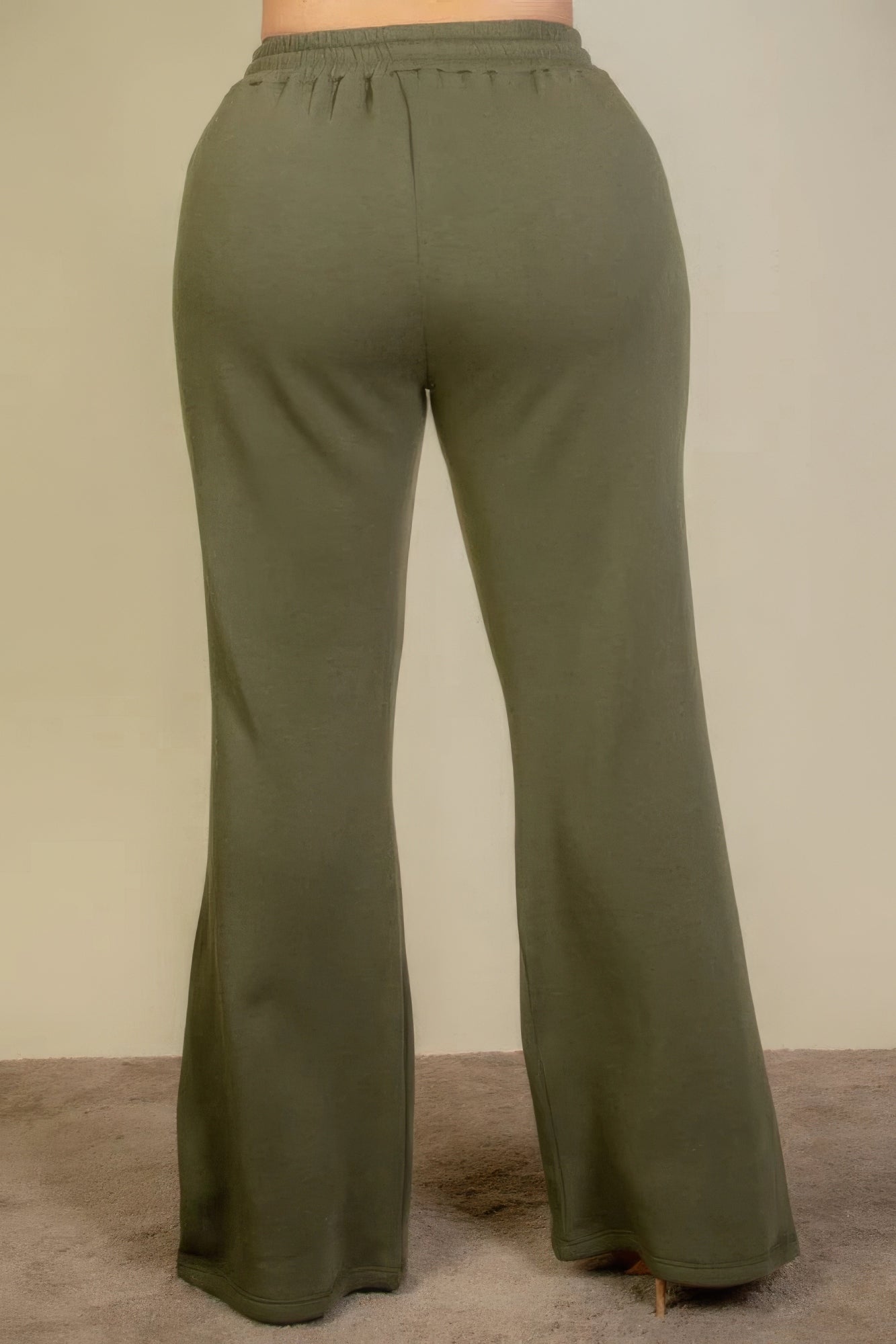 Plus Size Drawstring Waist Slant Pocket Sweatpants - That Janis Style