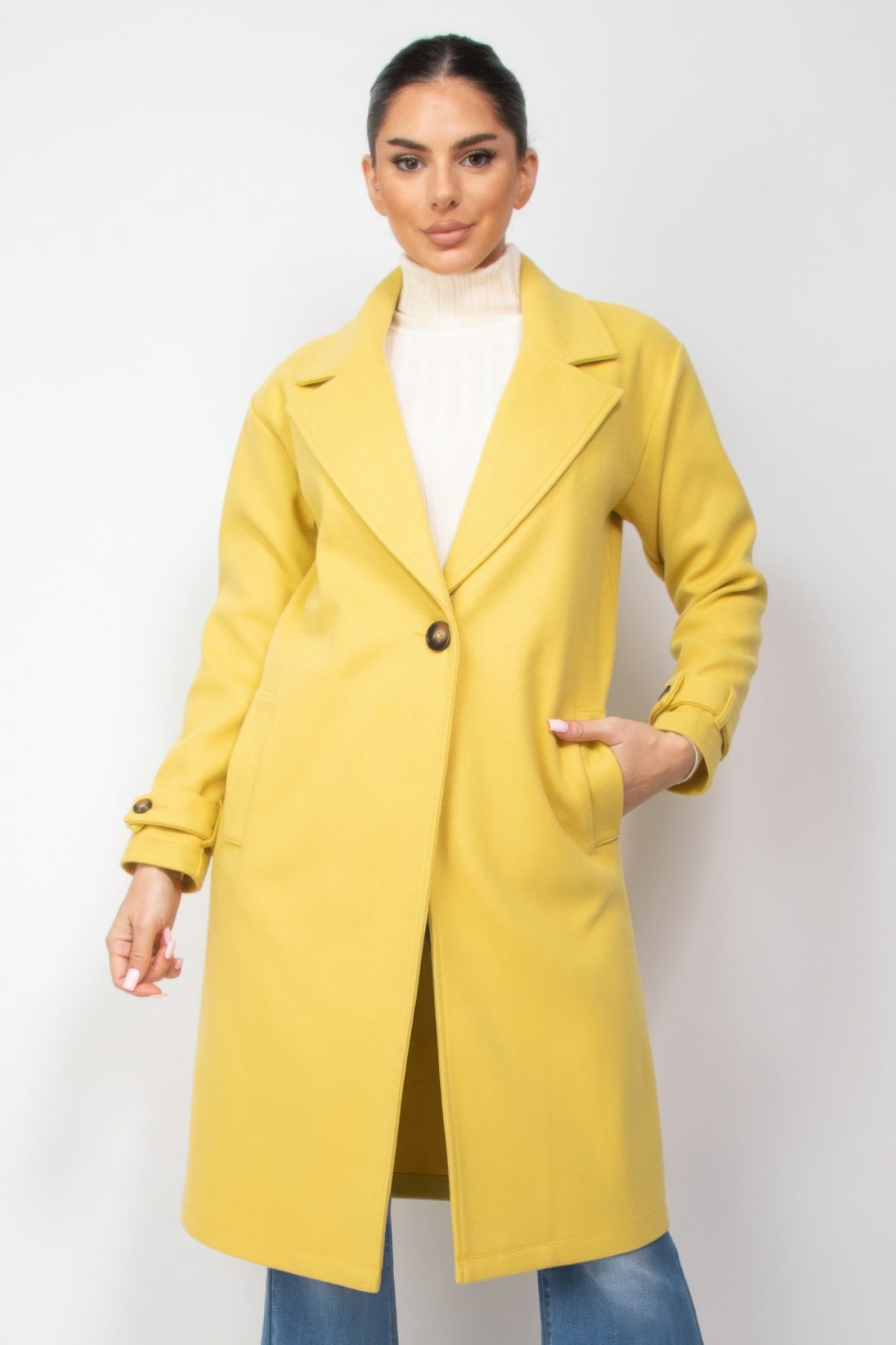 Collar pocketed coat - That Janis Style
