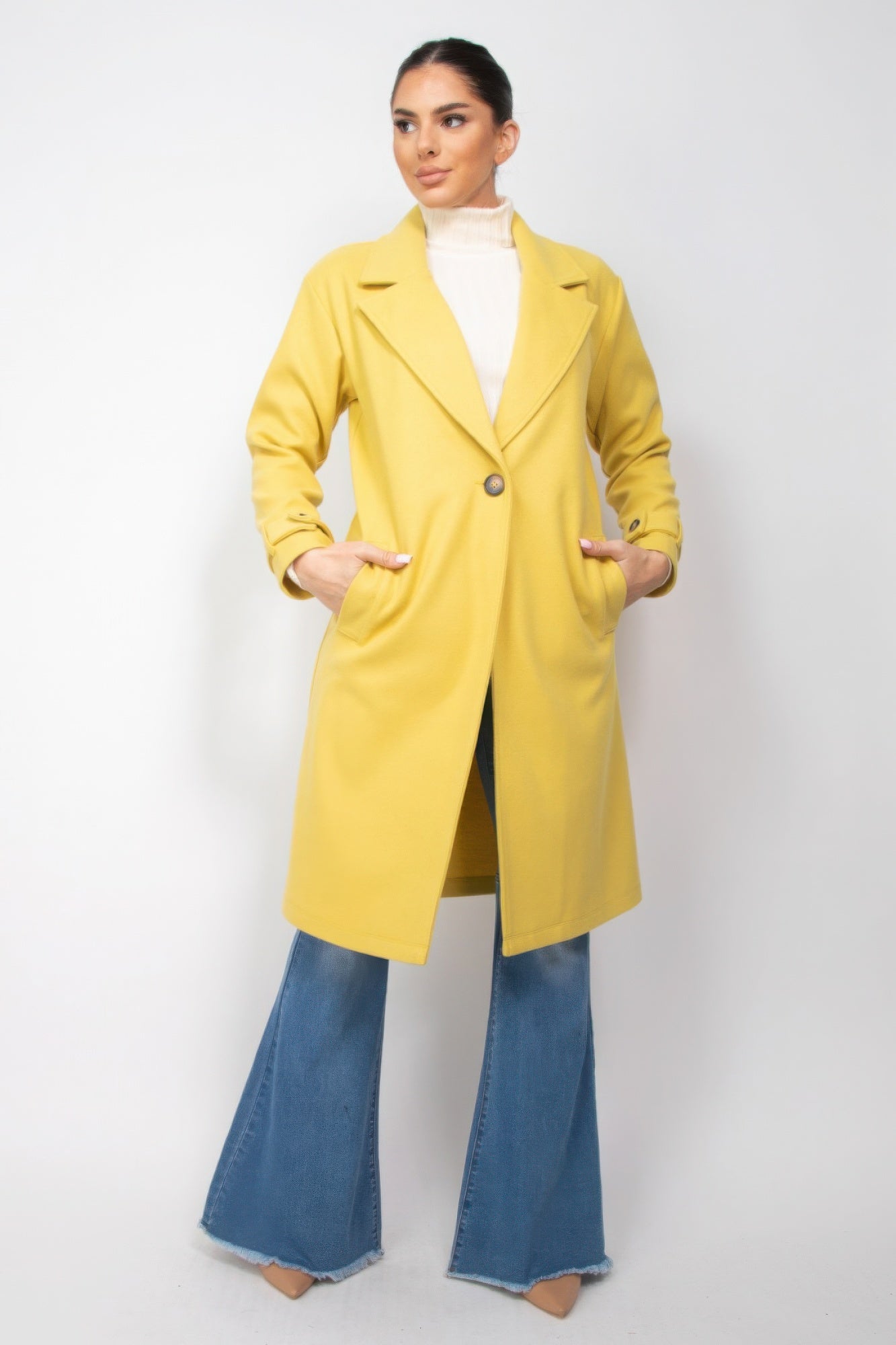 Collar pocketed coat - That Janis Style
