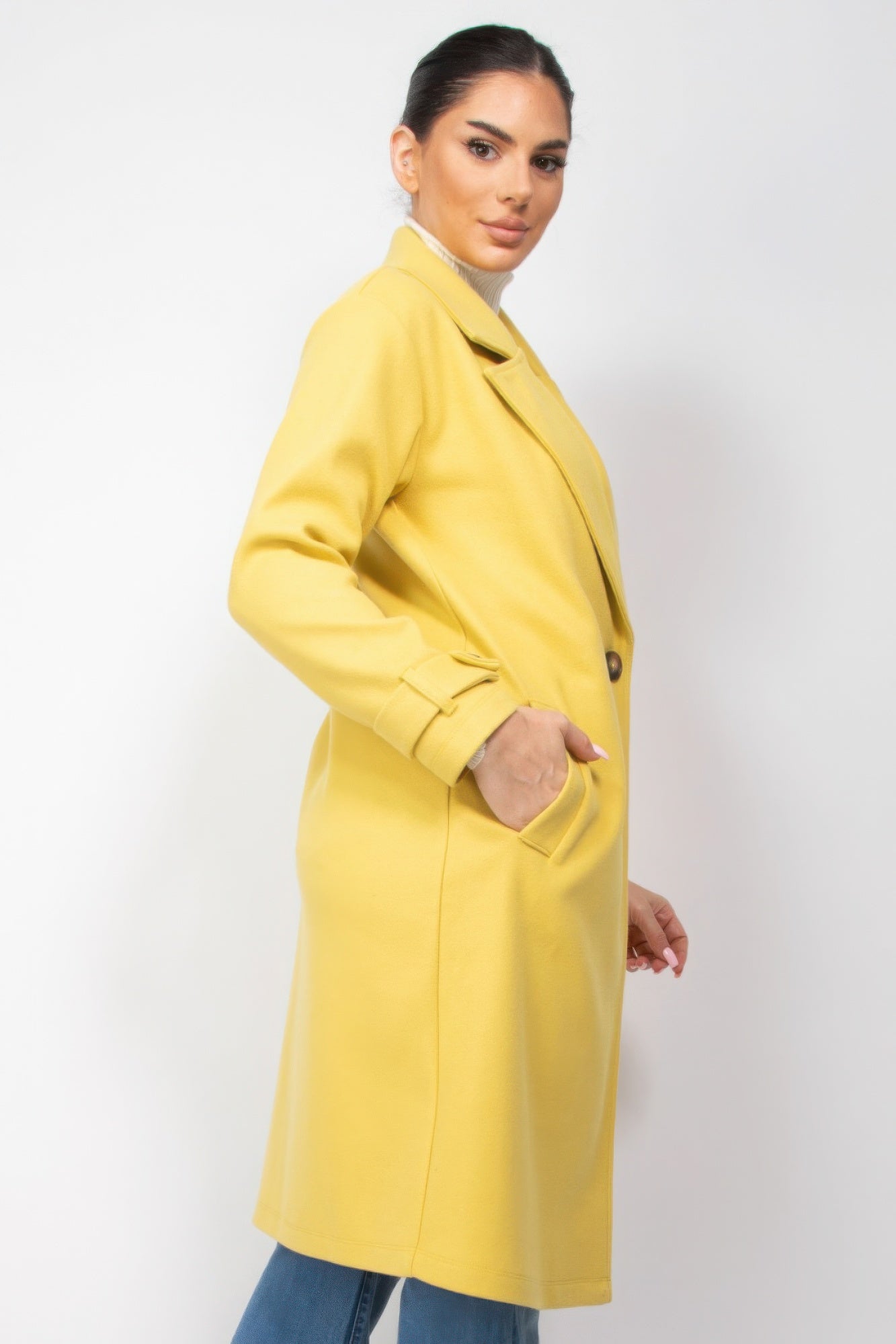 Collar pocketed coat - That Janis Style