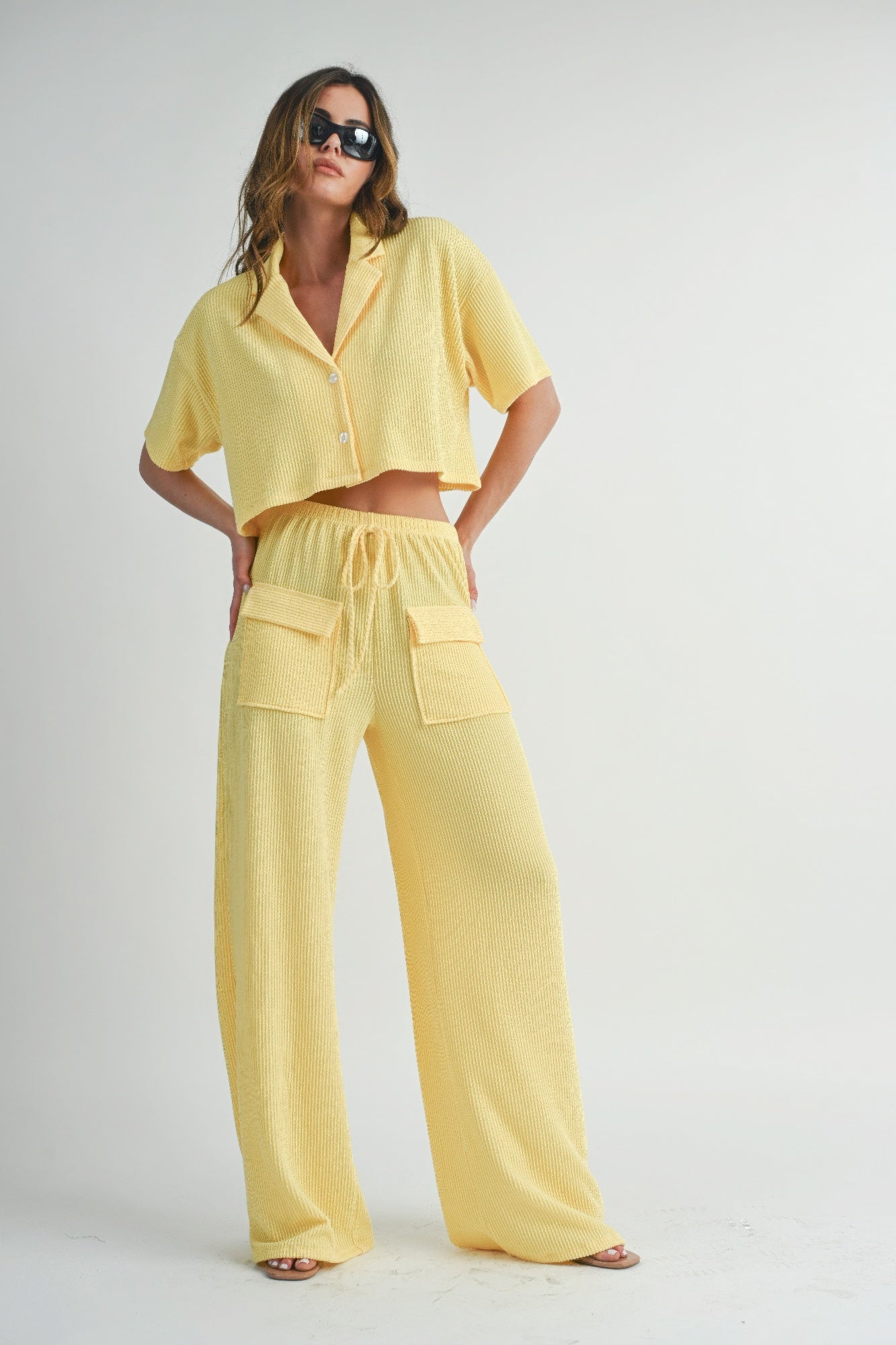 Button Up 2 Piece Set - That Janis Style