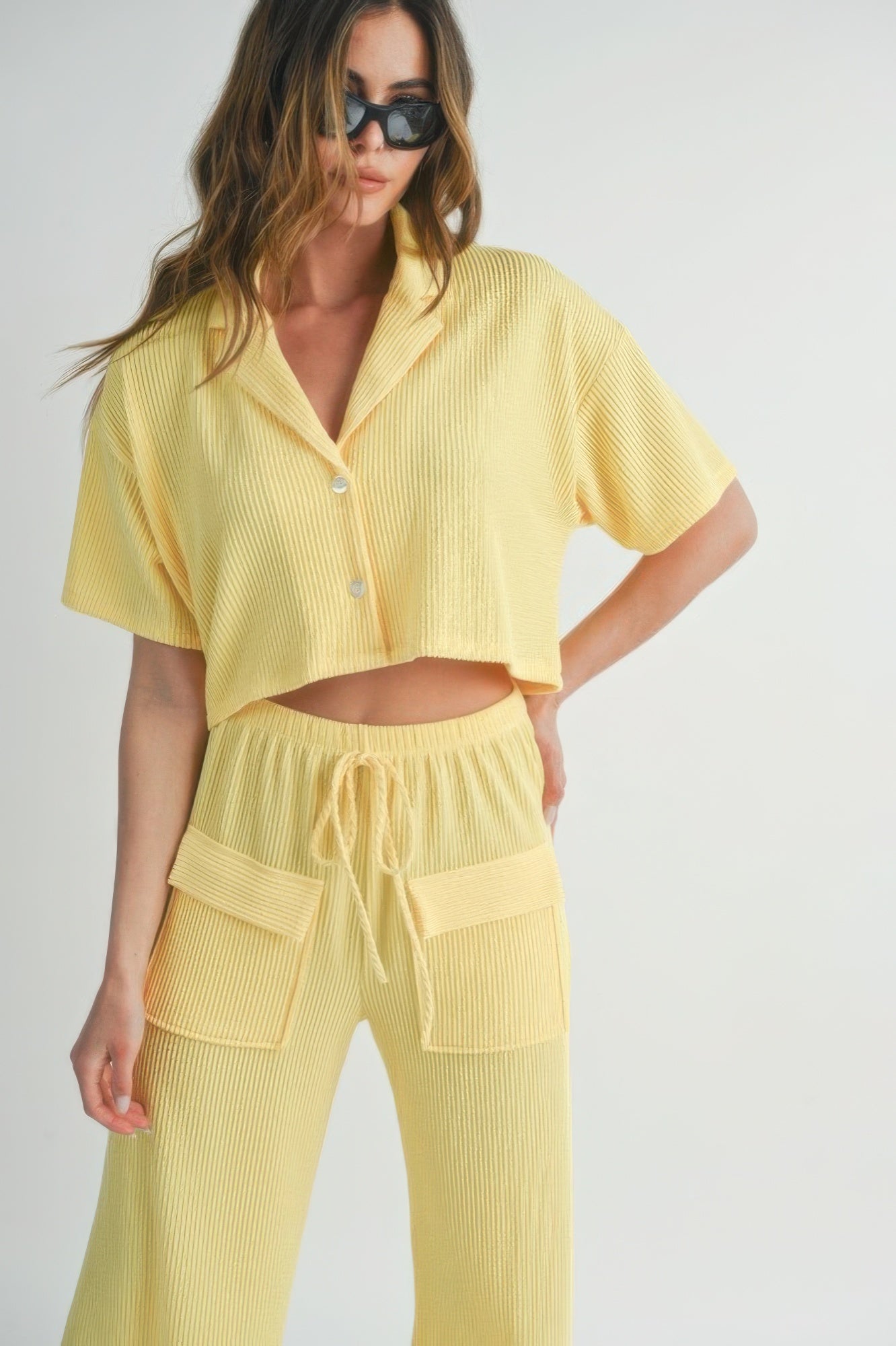 Button Up 2 Piece Set - That Janis Style