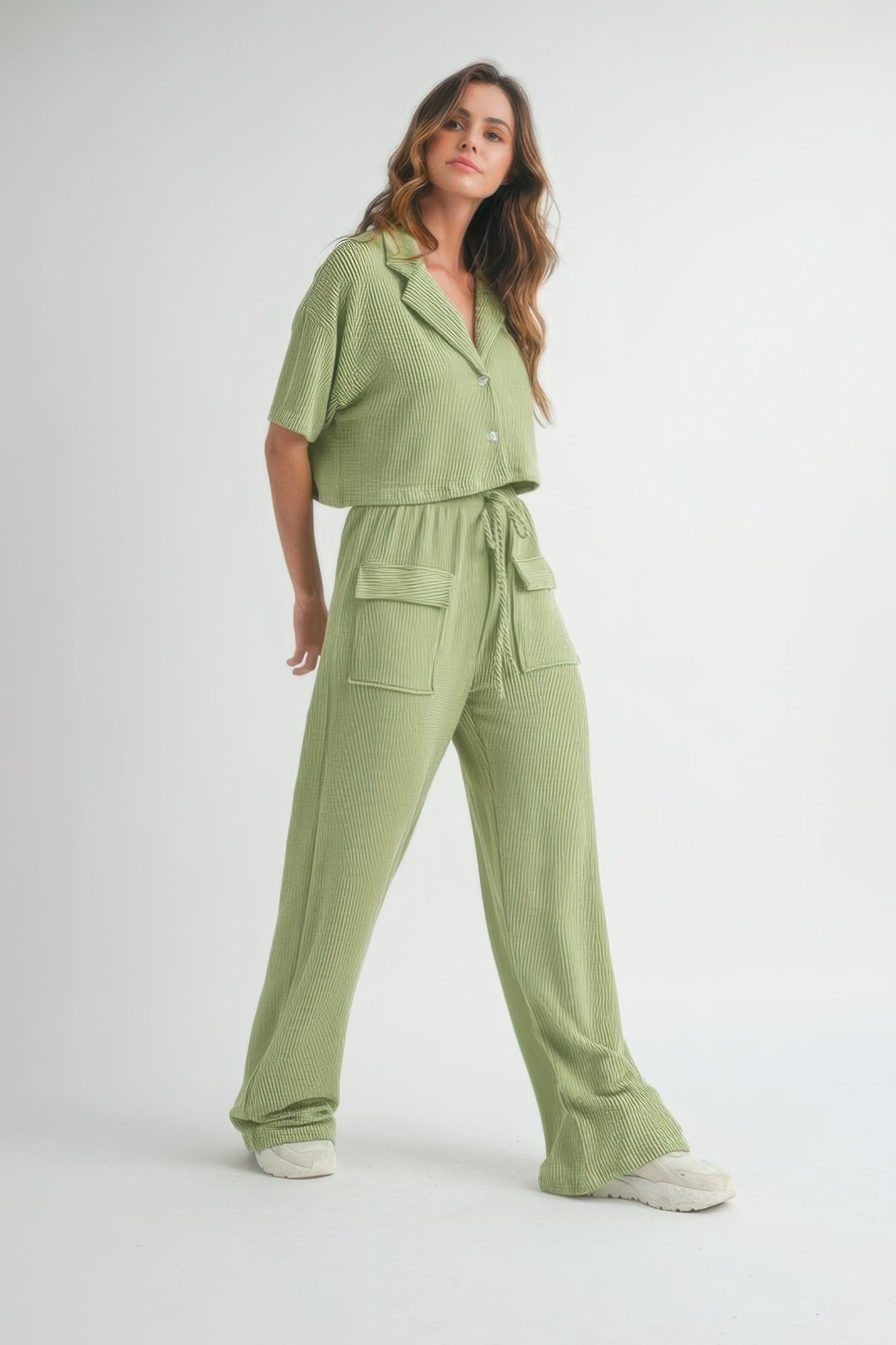 Button Up 2 Piece Set - That Janis Style