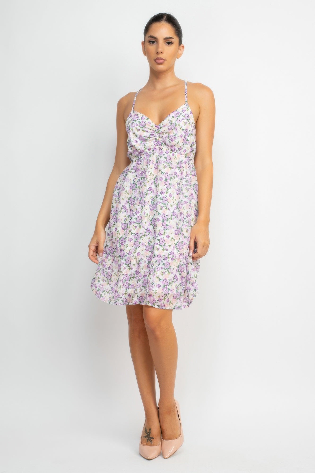 Double Strap Back Mini Dress - That Janis Style