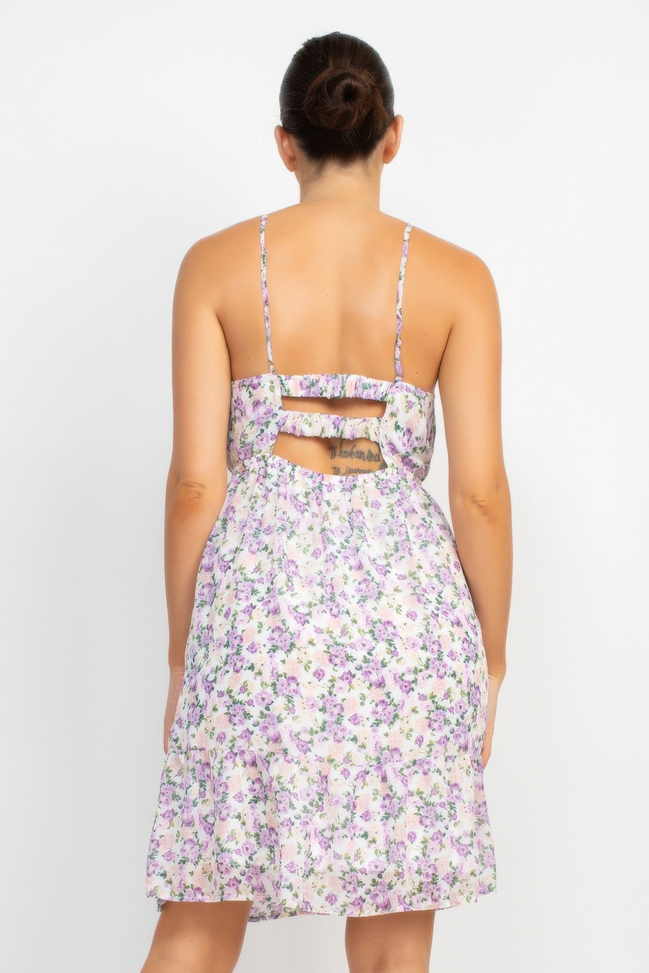 Double Strap Back Mini Dress - That Janis Style
