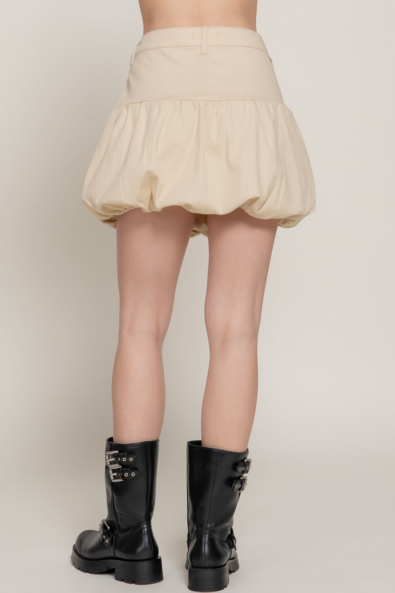 Stretsch Twill Balloon Skirt - That Janis Style