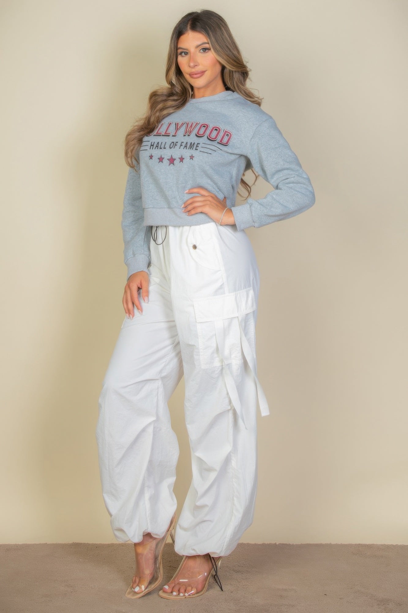 Graphic Drop Shoulder Sweatshirt - That Janis Style