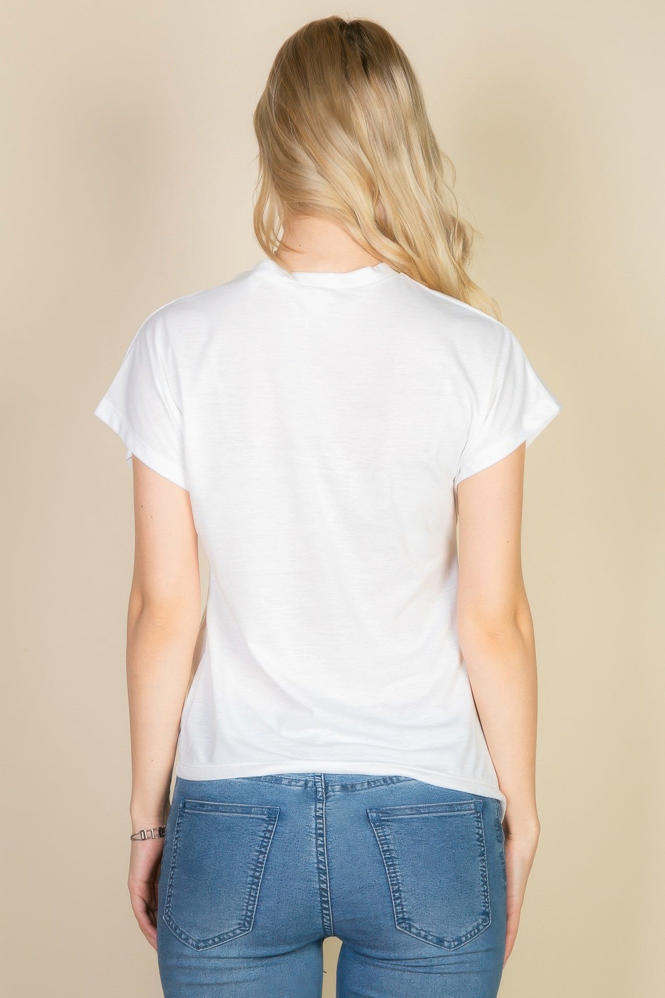 Batwing Sleeve Twist Front Tee - That Janis Style