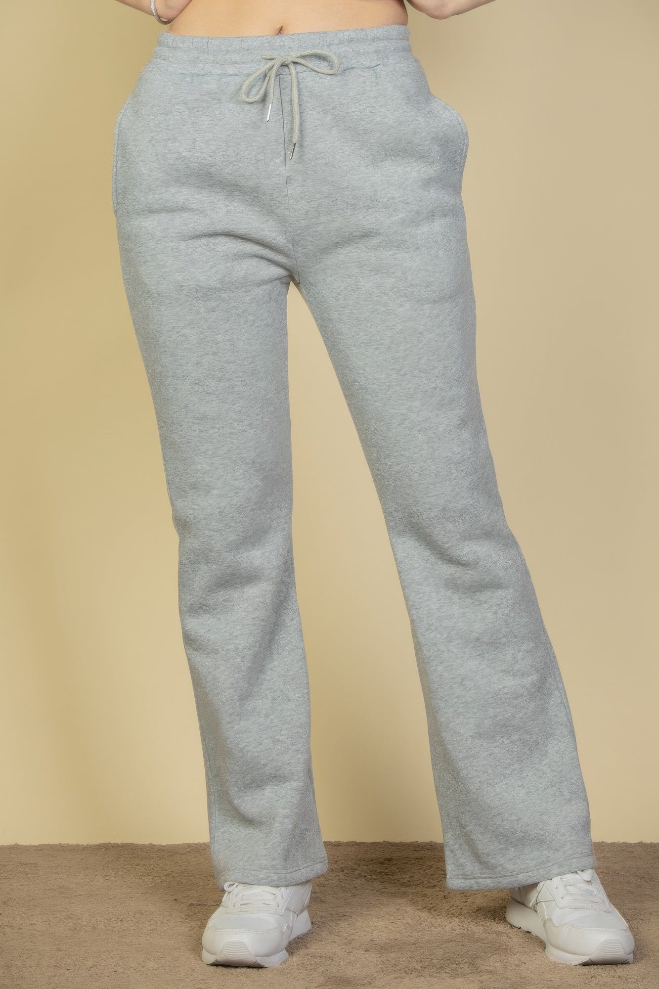 Drawstring Waist Slant Pocket Sweatpants - That Janis Style