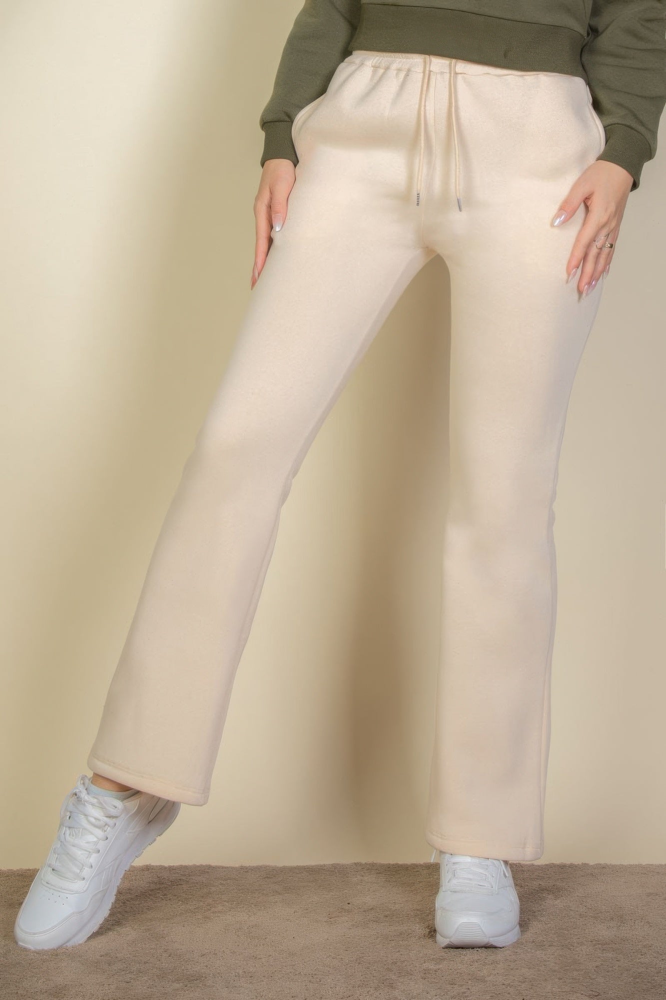 Drawstring Waist Slant Pocket Sweatpants - That Janis Style