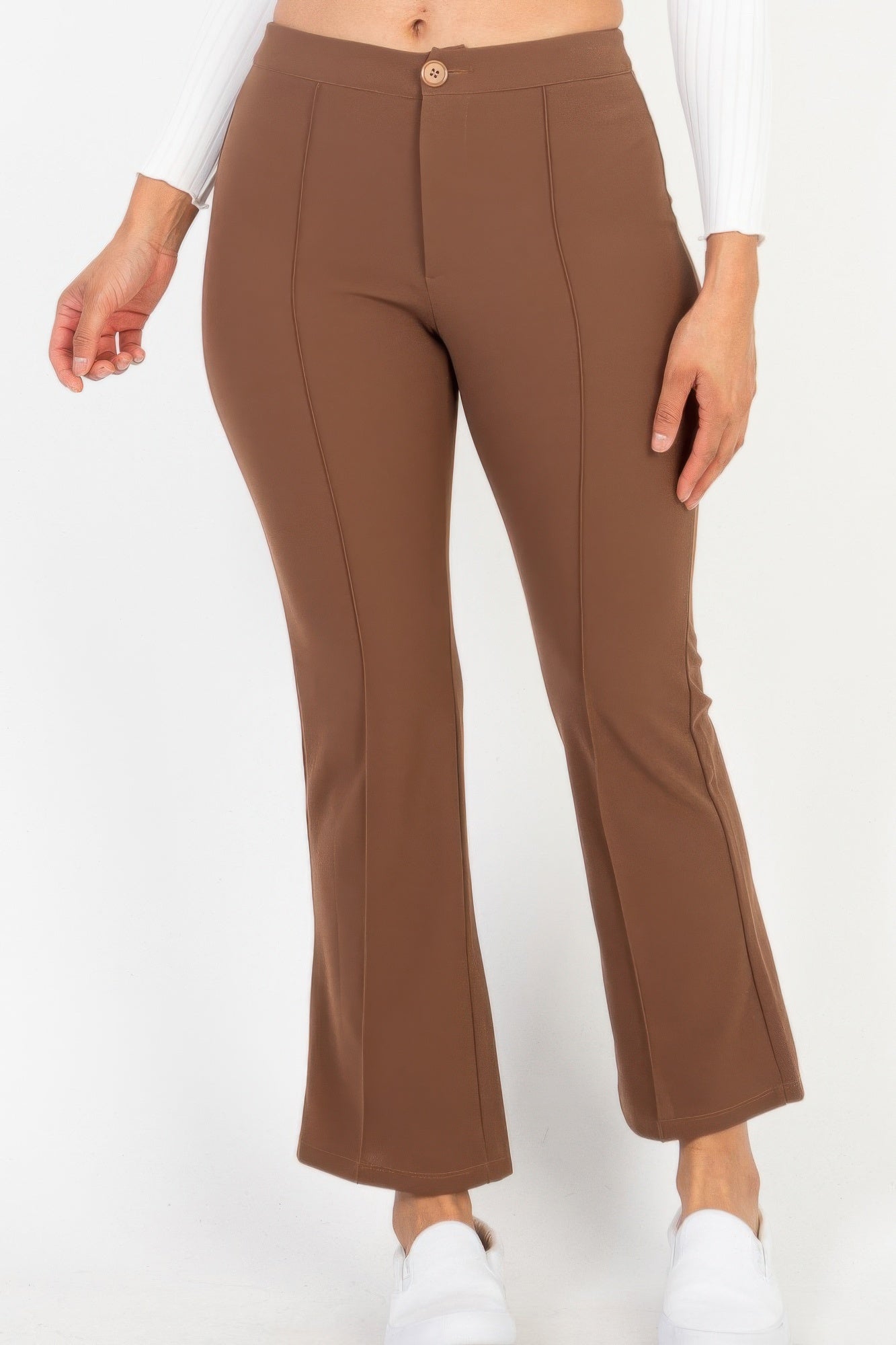 High Waist Knit Flare Pants - That Janis Style