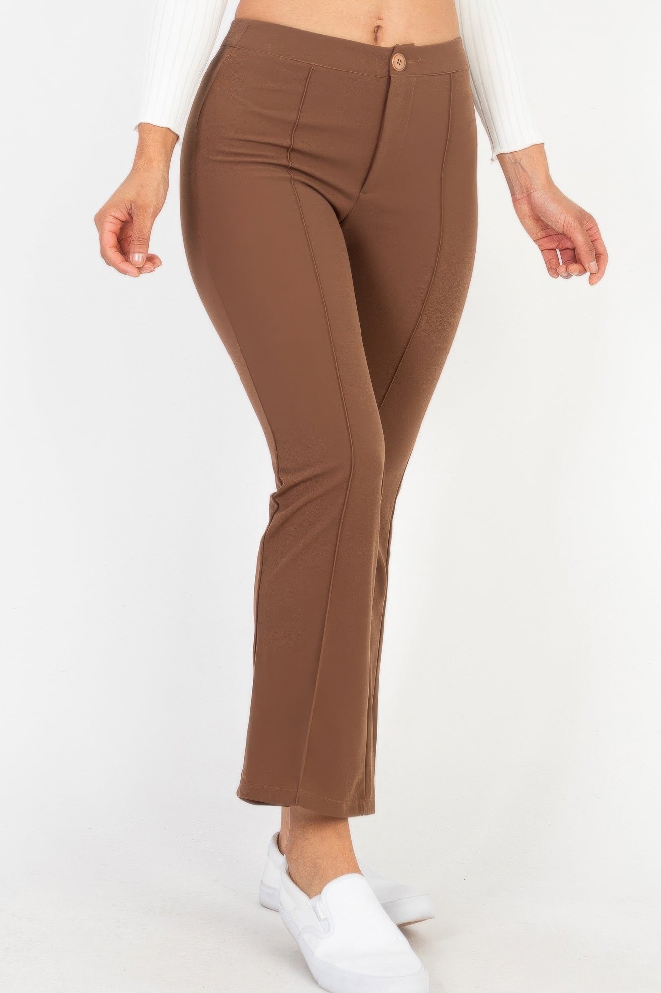 High Waist Knit Flare Pants - That Janis Style