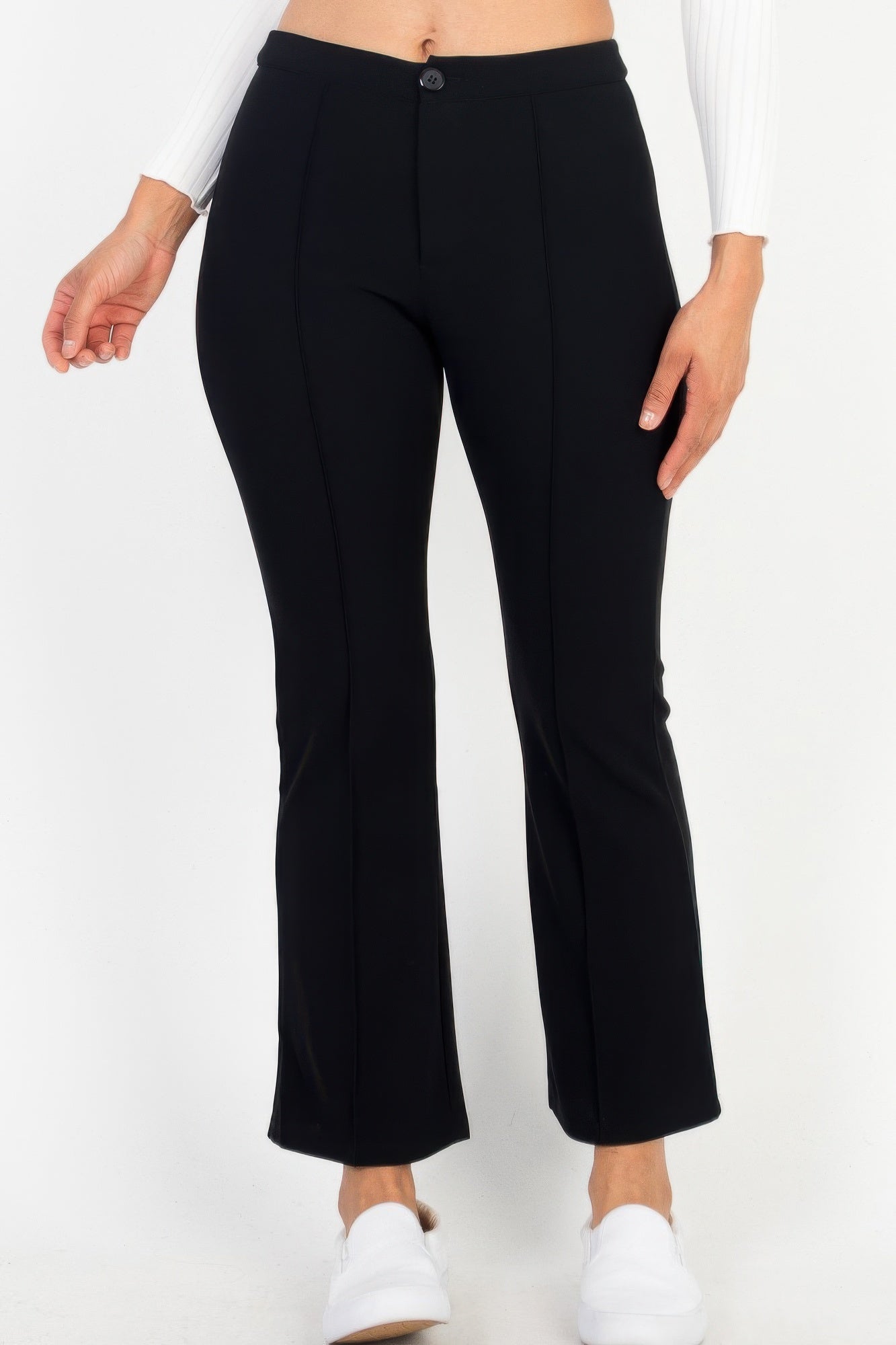 High Waist Knit Flare Pants - That Janis Style