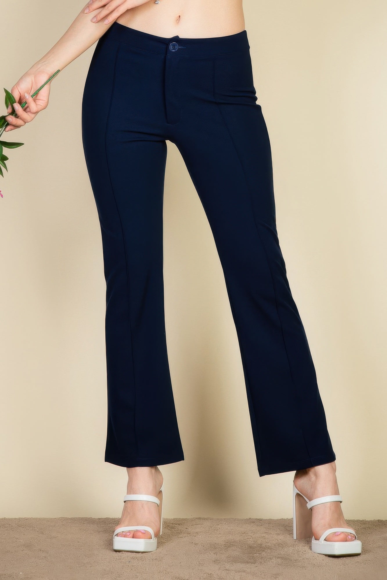 High Waist Knit Flare Pants - That Janis Style