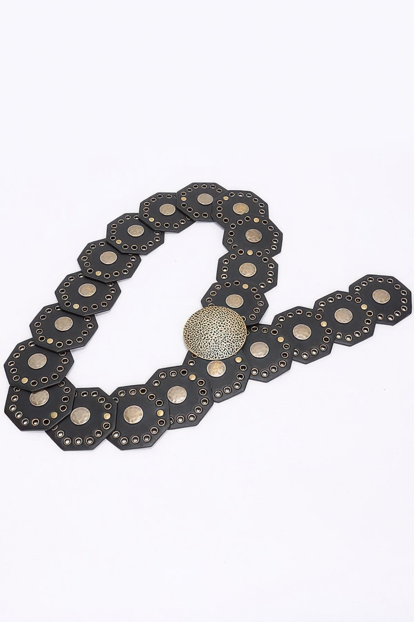 Multi Metal Round Pu Vintage Belt - That Janis Style