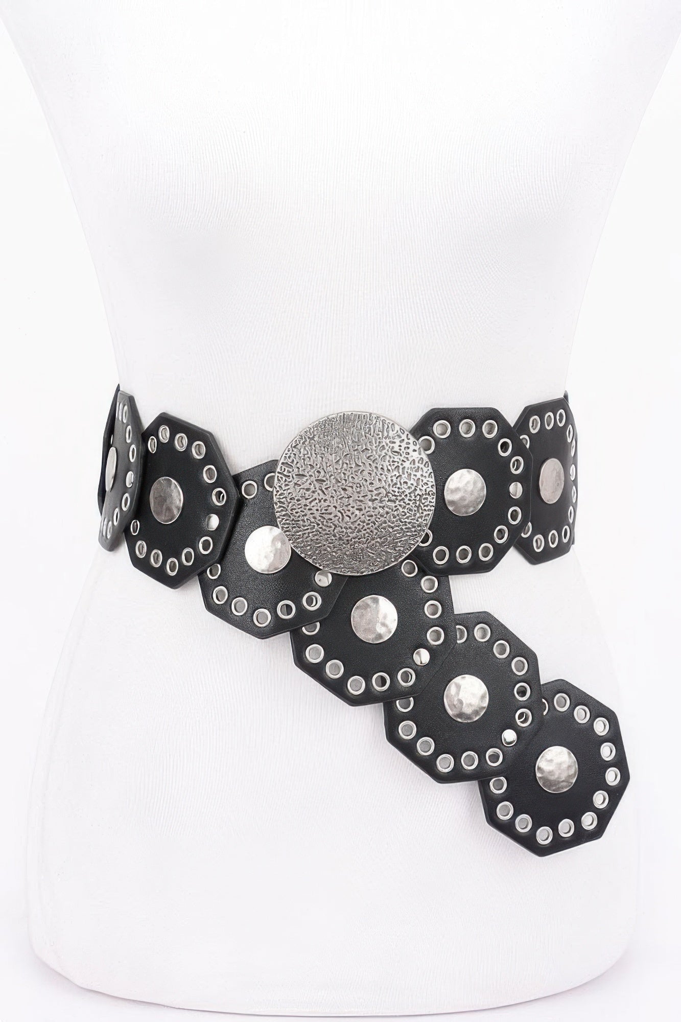 Multi Metal Round Pu Vintage Belt - That Janis Style