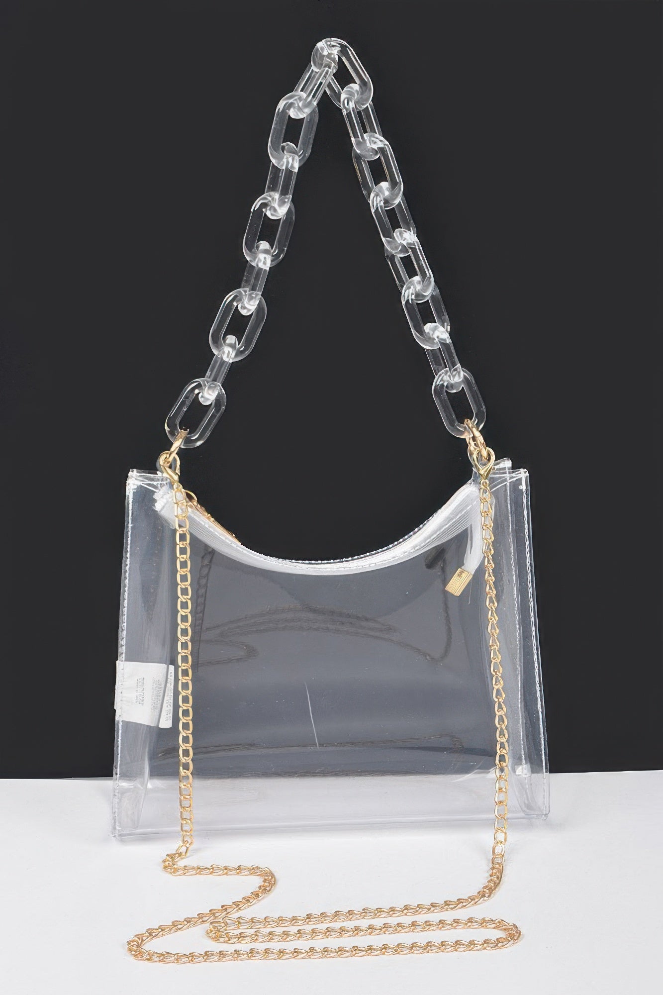 Transparent Chain Shoulder Bag - That Janis Style