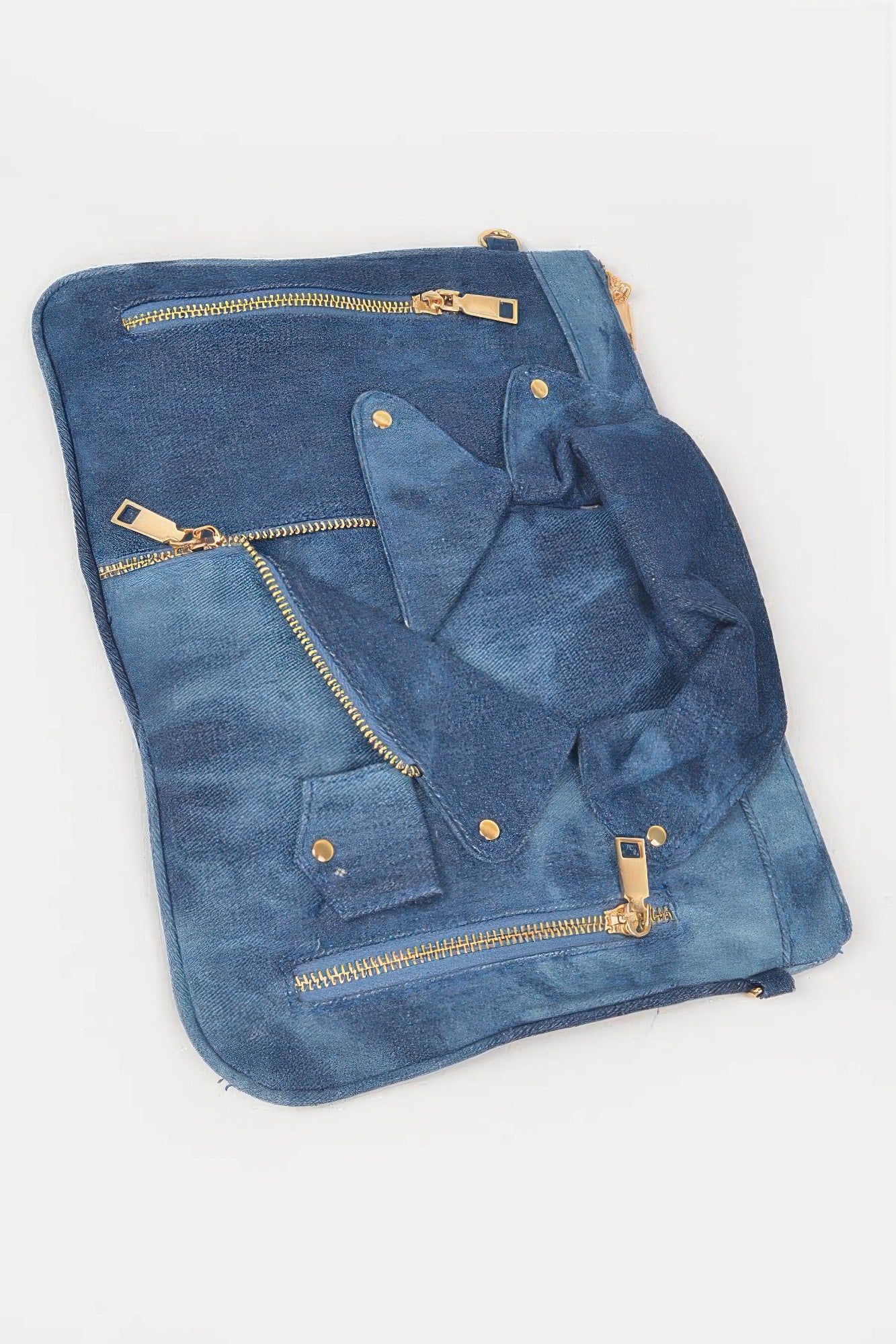 Denim Jacket Crossbody Clutch - That Janis Style