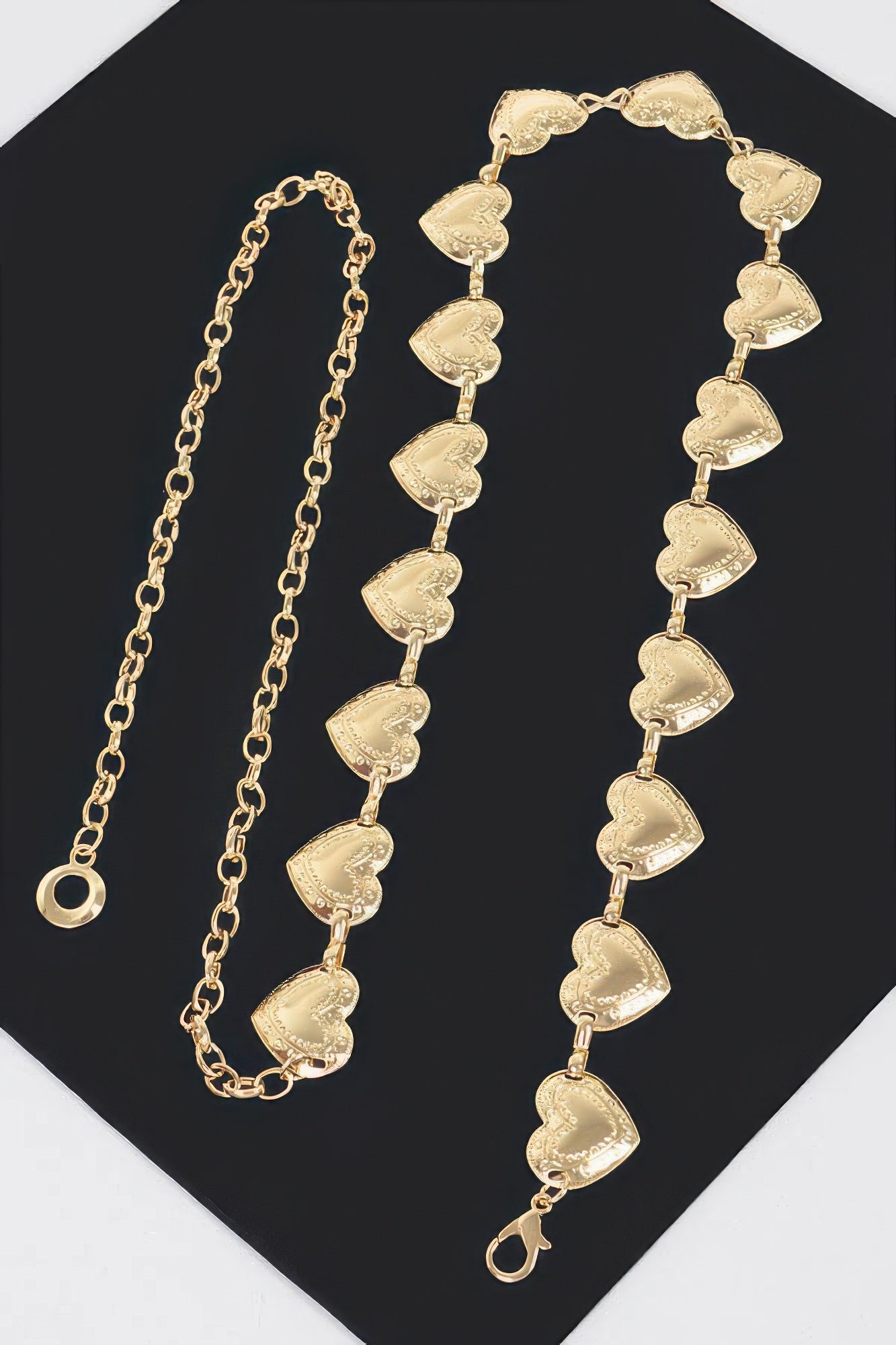 Heart Shape Metal Chain Belt - That Janis Style