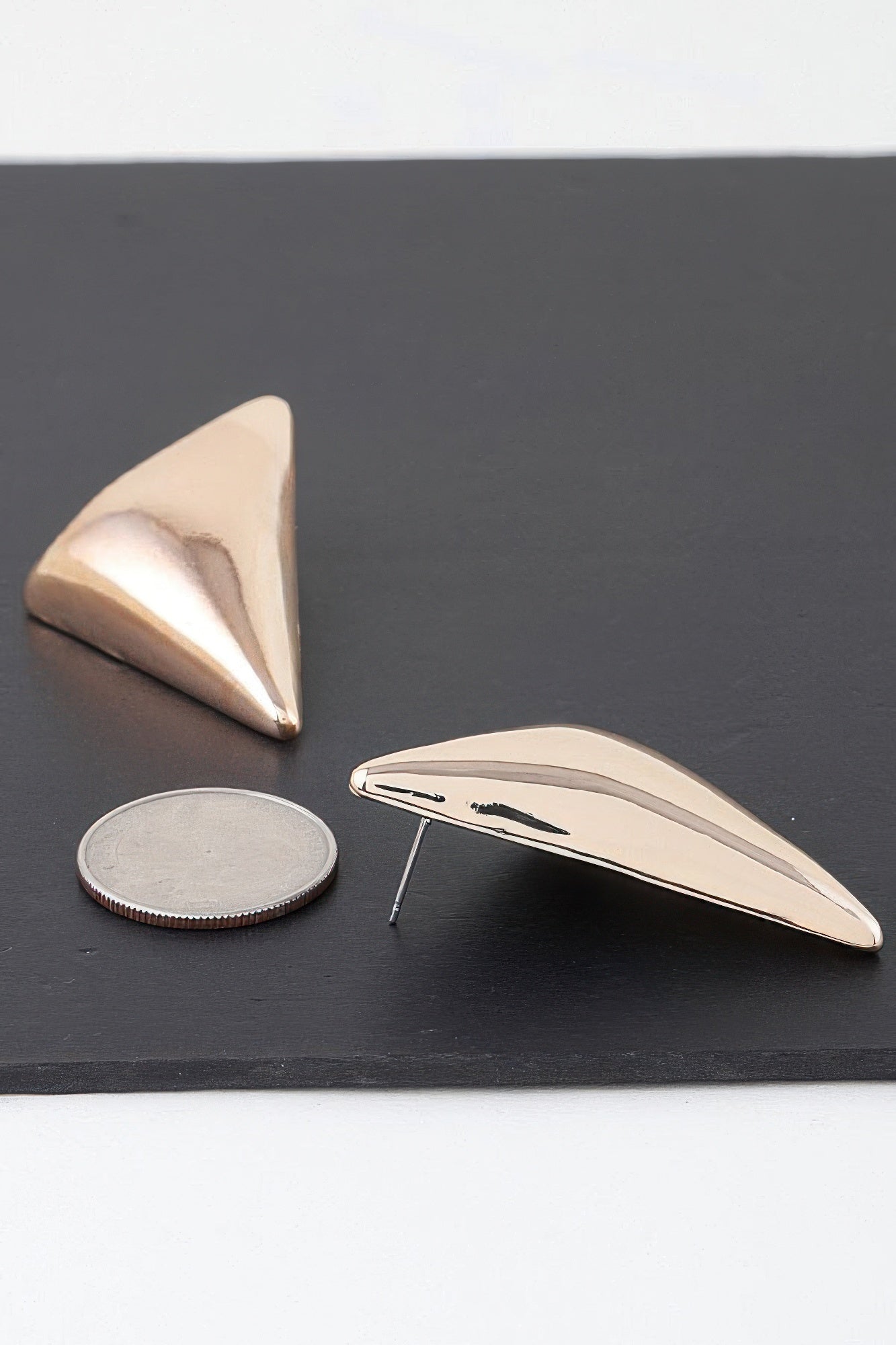 Modern Triangular Stud Earrings - That Janis Style