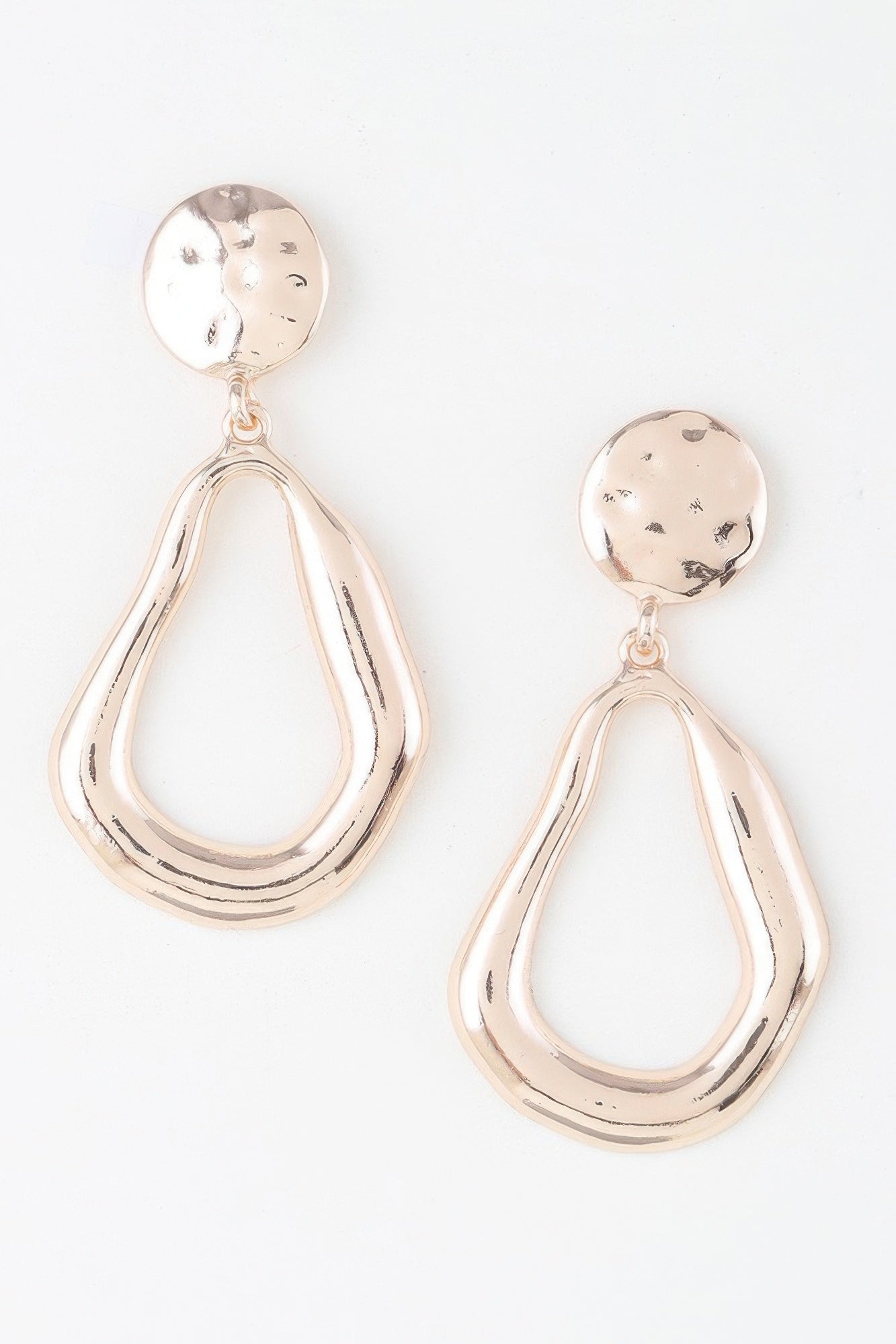 Abstract Shiny Teardrop Earrings - That Janis Style