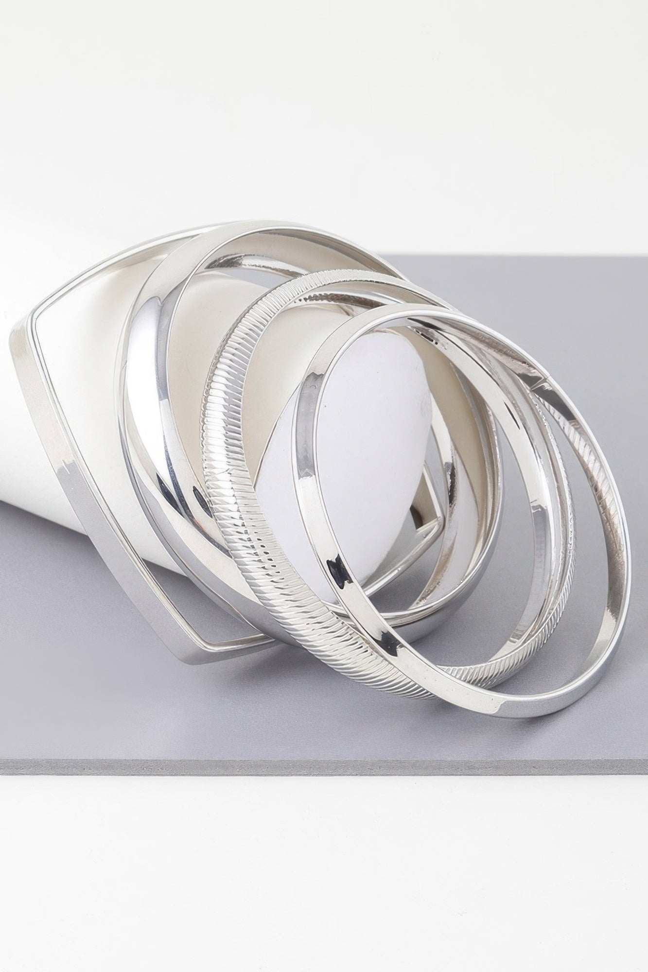 Multi Shiny Silver Layer Bracelet - That Janis Style