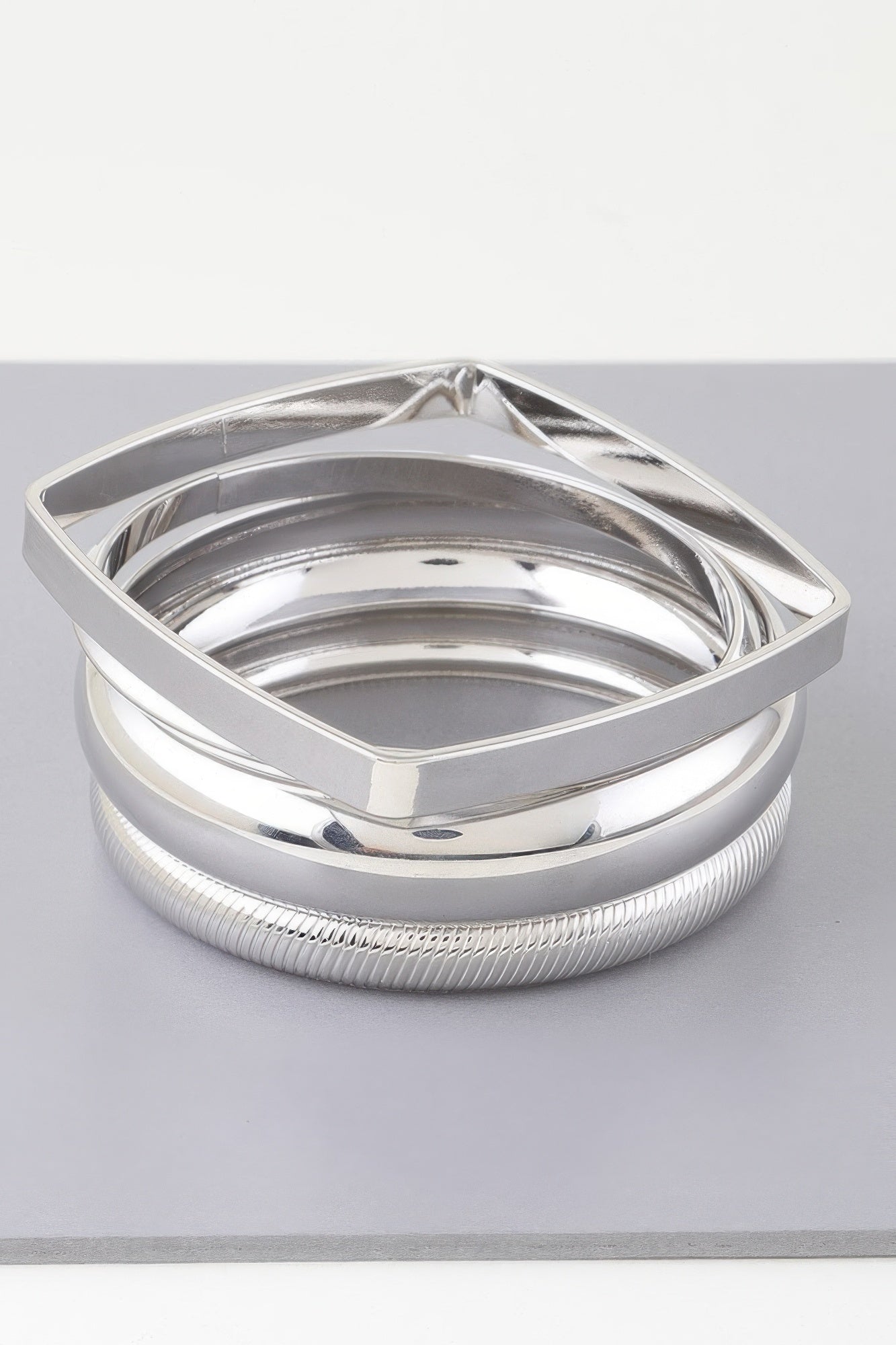Multi Shiny Silver Layer Bracelet - That Janis Style