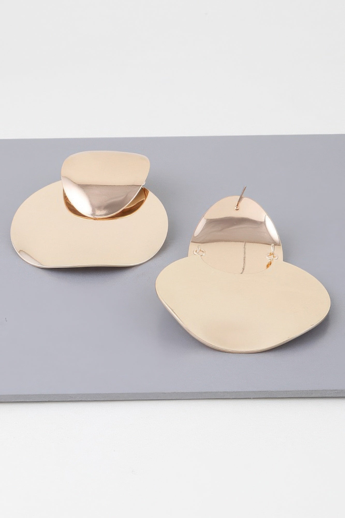 Shiny Modern Disc Earrings - That Janis Style