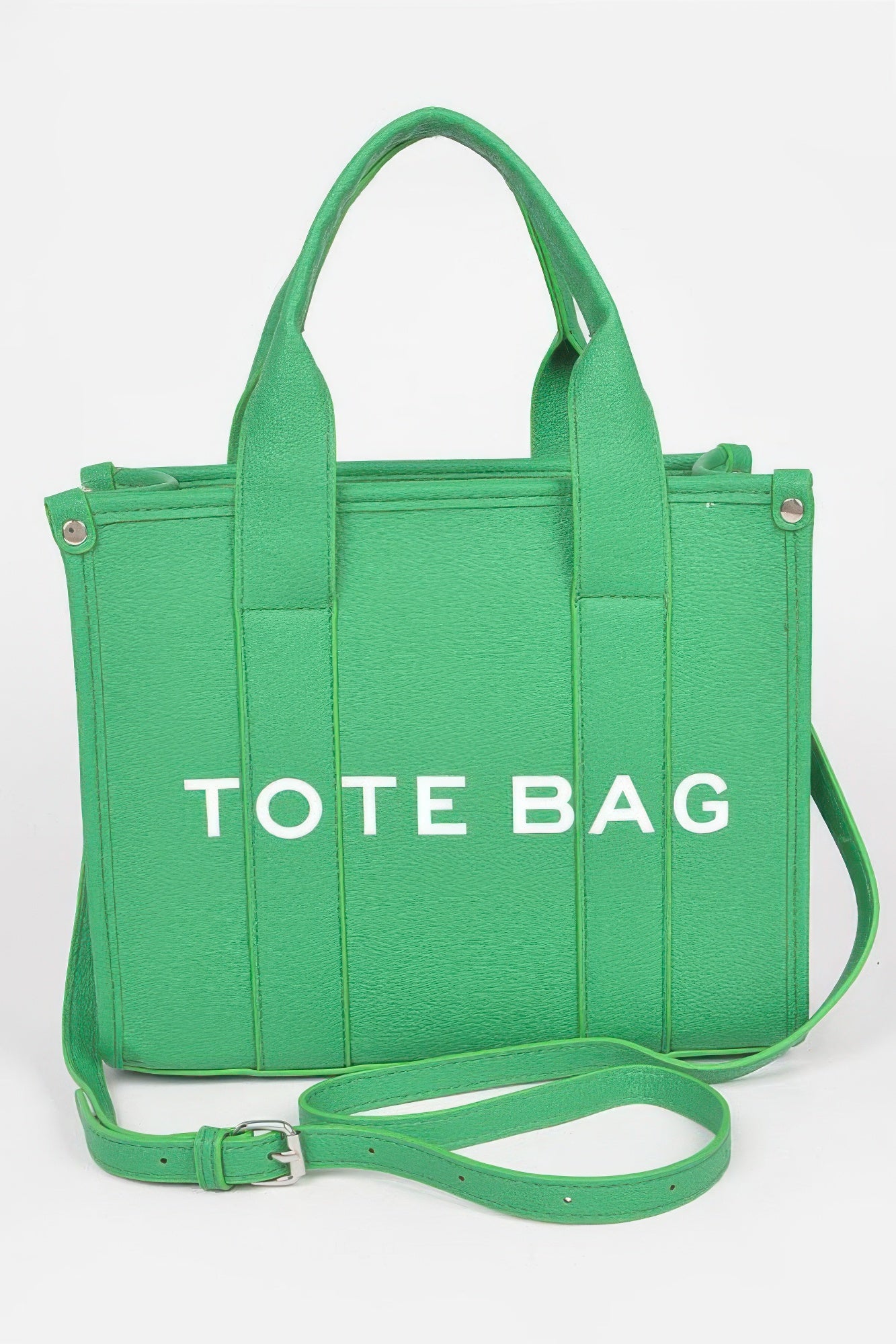 Faux Leather Small Tote Bag - That Janis Style