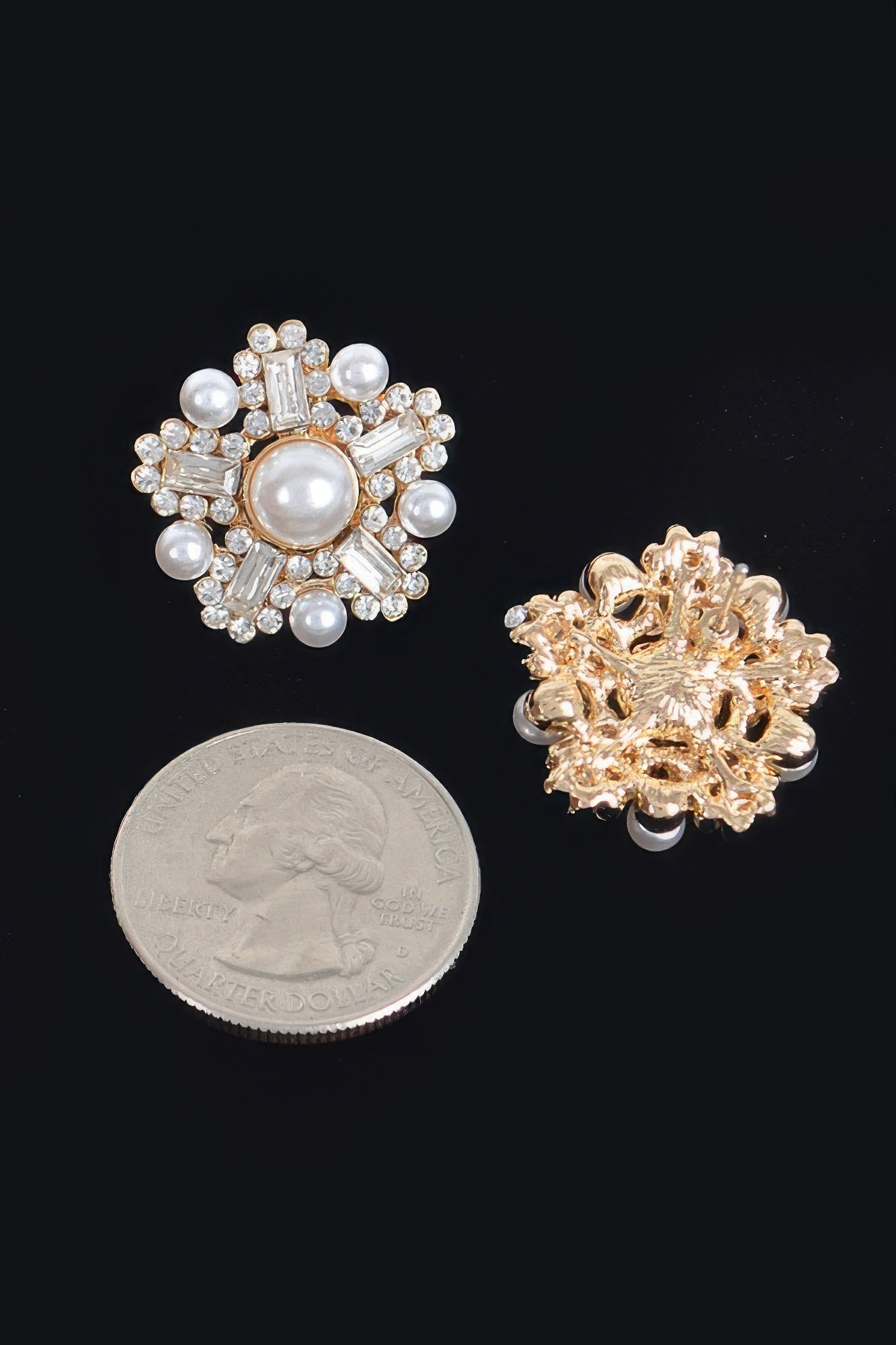 Starburst Faux Pearl Earrings - That Janis Style