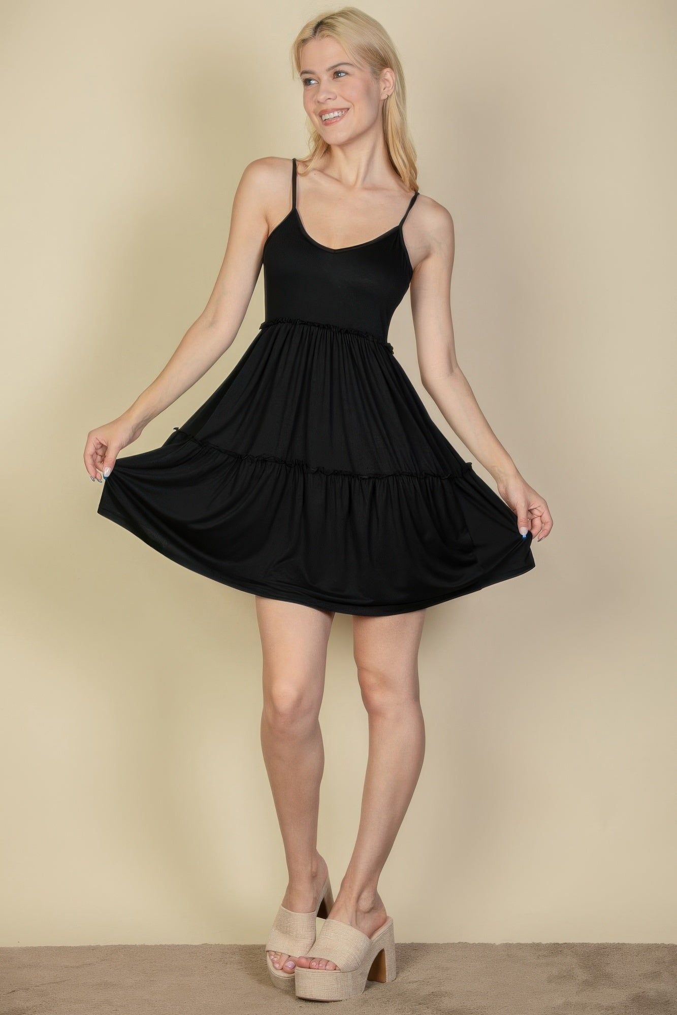 Tiered Cami Swing Dress - That Janis Style
