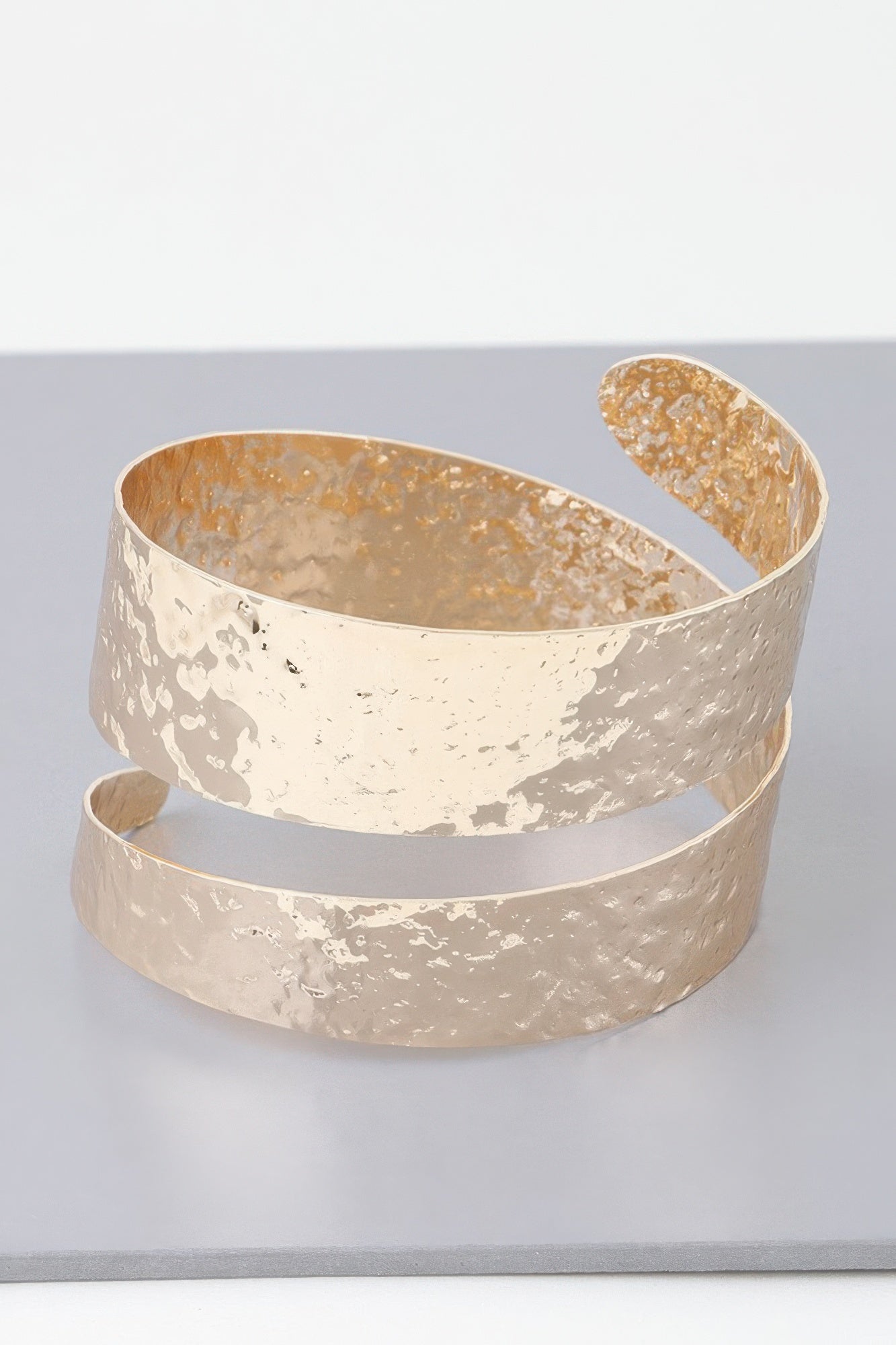 Hammered Wrap Around Cuff Bracelet - That Janis Style