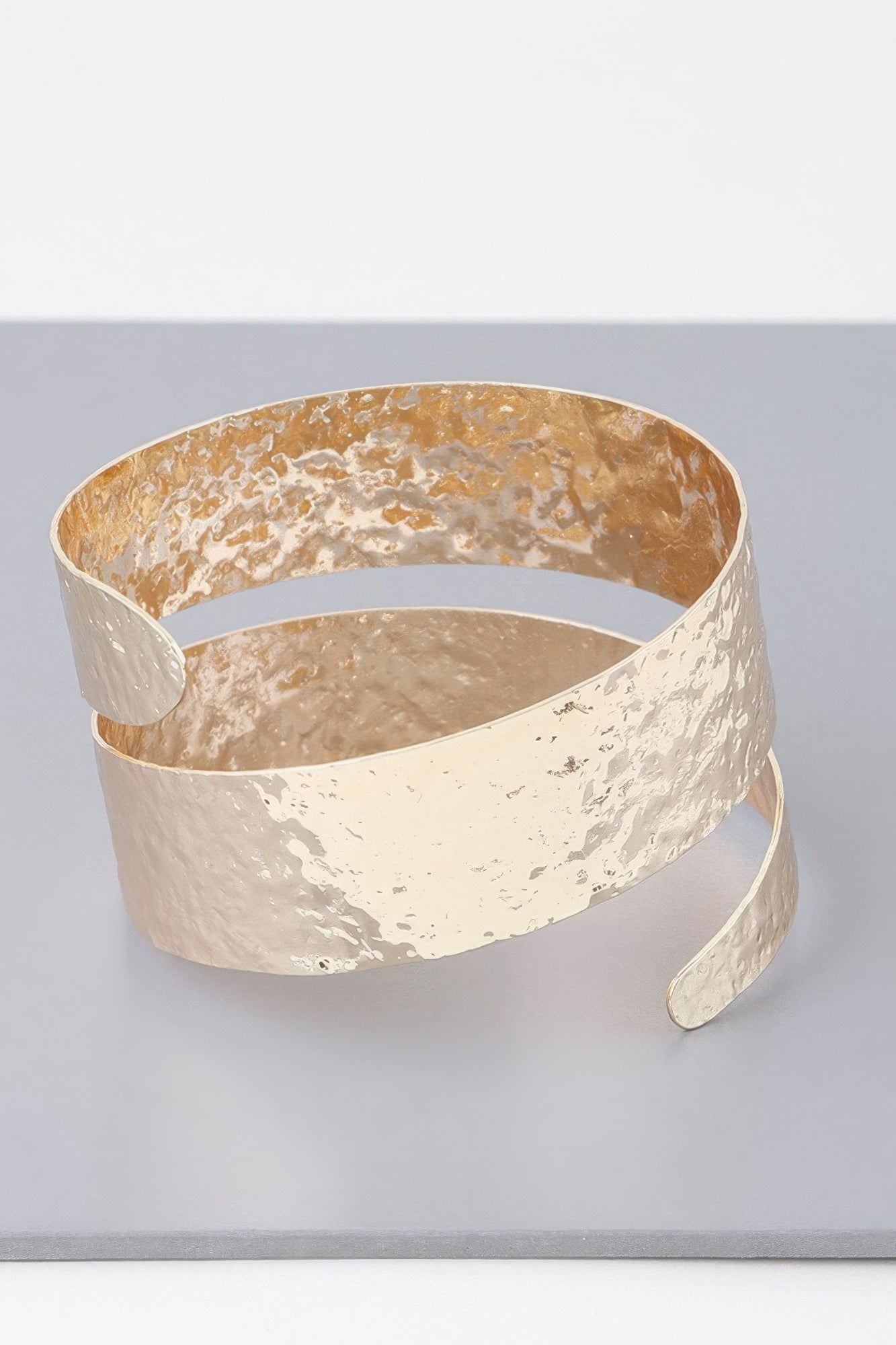 Hammered Wrap Around Cuff Bracelet - That Janis Style