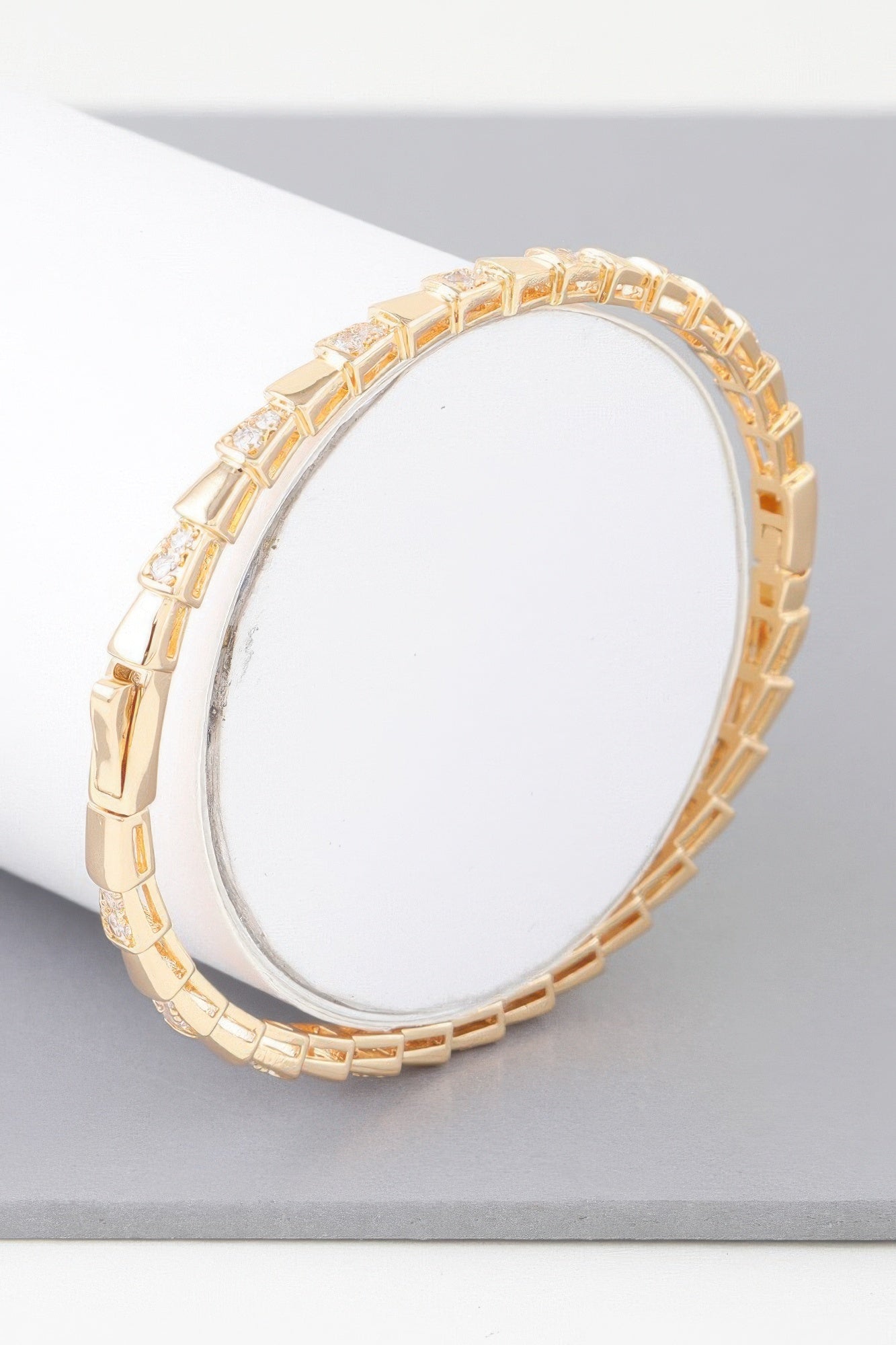 Bejeweled Snake Scale Bracelet - That Janis Style