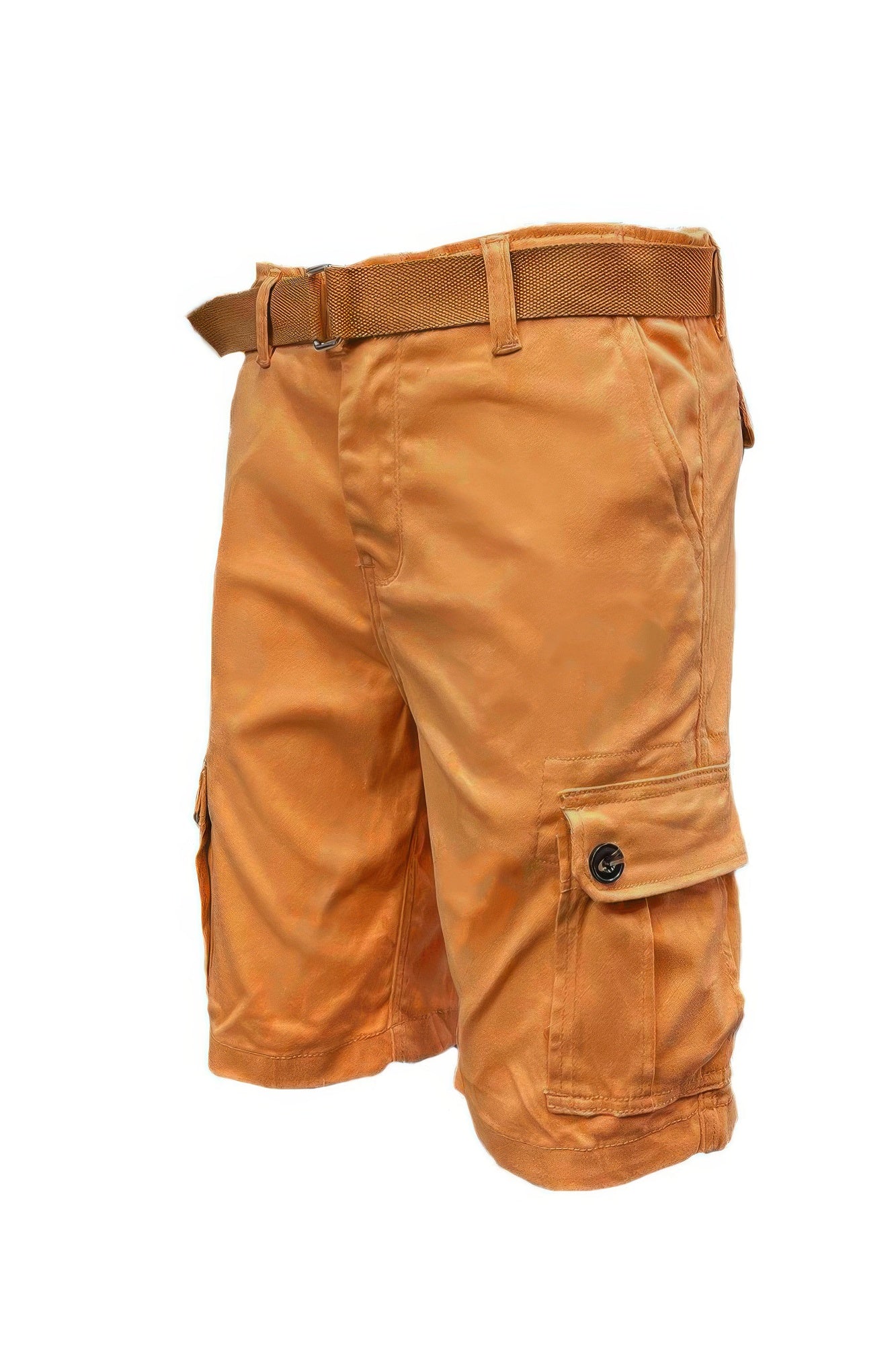 Mens Belted Cargo Shorts With Pockets - That Janis Style